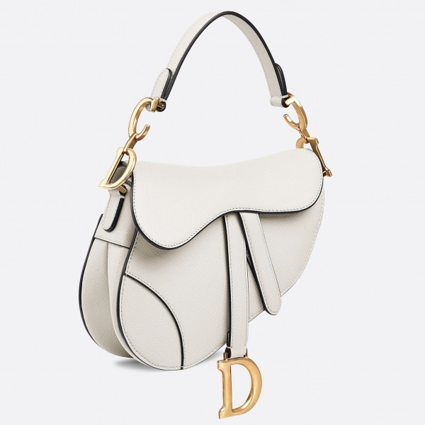 D Mini Saddle Bag  Grained Calfskin - Top Club