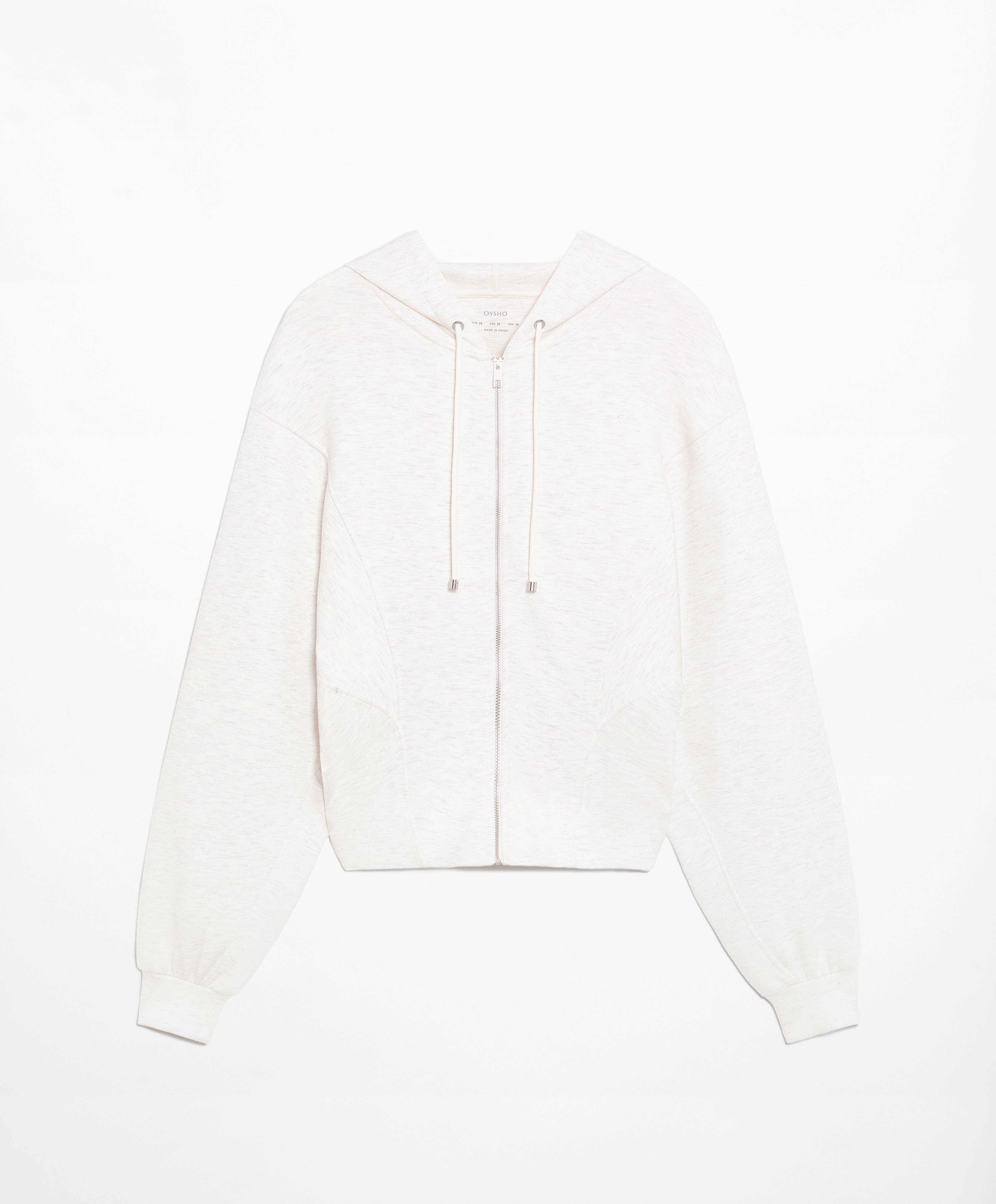 OYSHO Crop hooded jacket