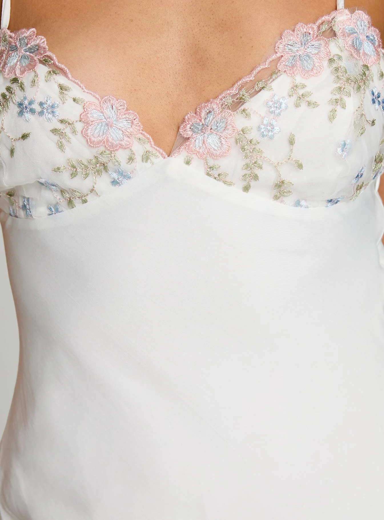 Hintz Satin Mini Dress White