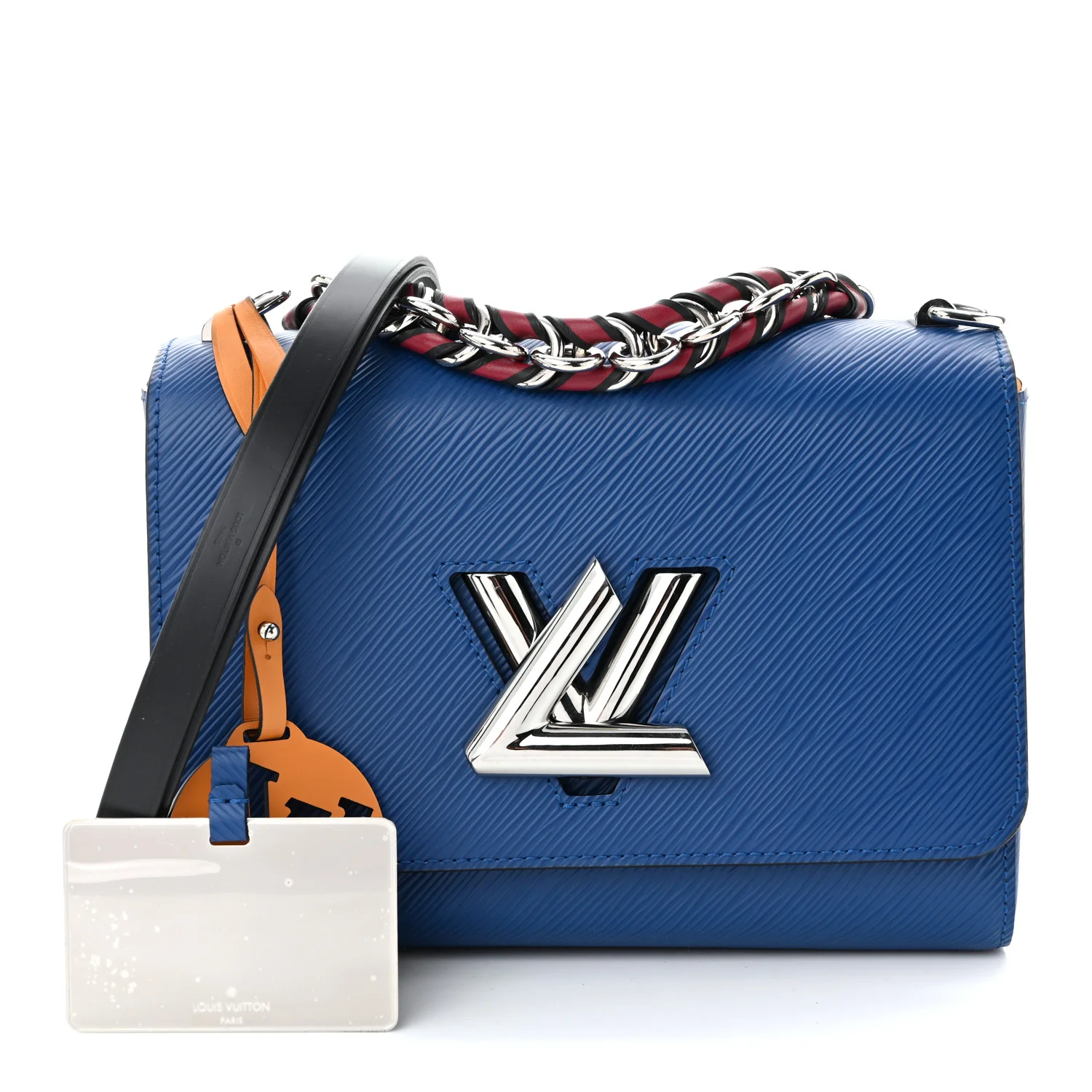 Epi Twist Braided Strap Shoulder Bag MM Bleu Roi - Top Club