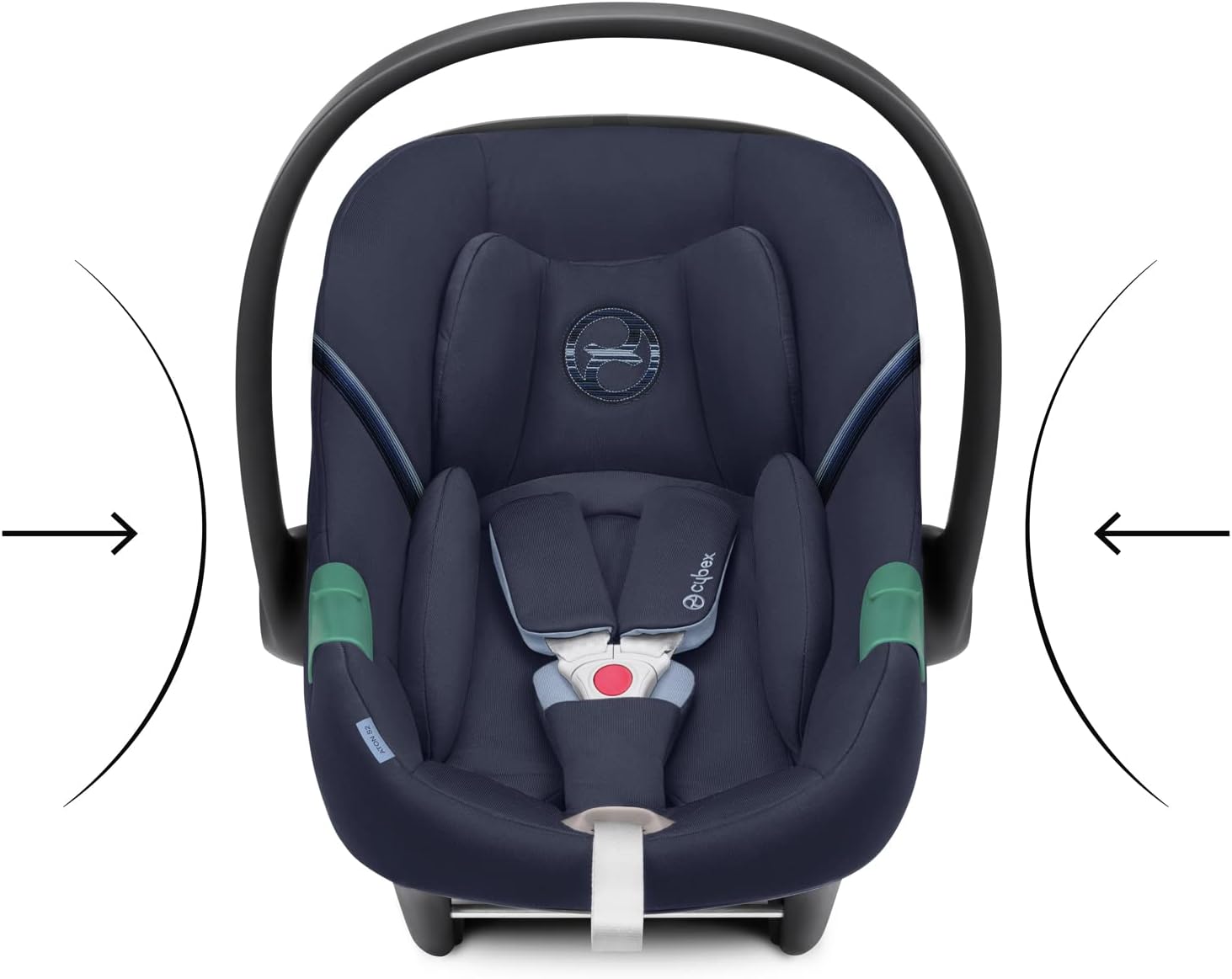 CYBEX Gold Seggiolino Auto Aton S2 i-Size, Dalla Nascita a circa 24 Mesi, Max. 13 kg, Con Riduttore per Neonato, Compatibile con SensorSafe, Ocean Blue