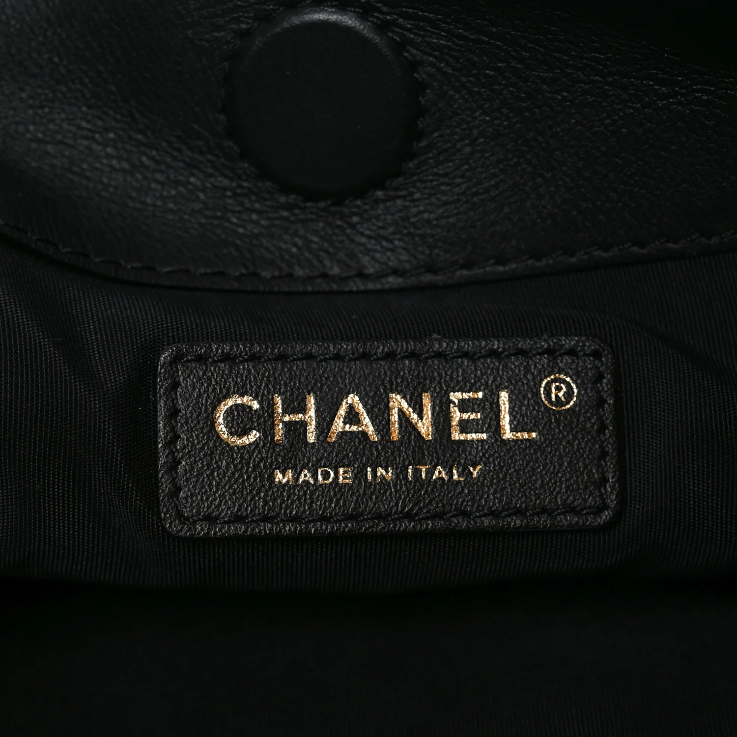 Calfskin Quilted Chain Flat Tote Black - Top Club