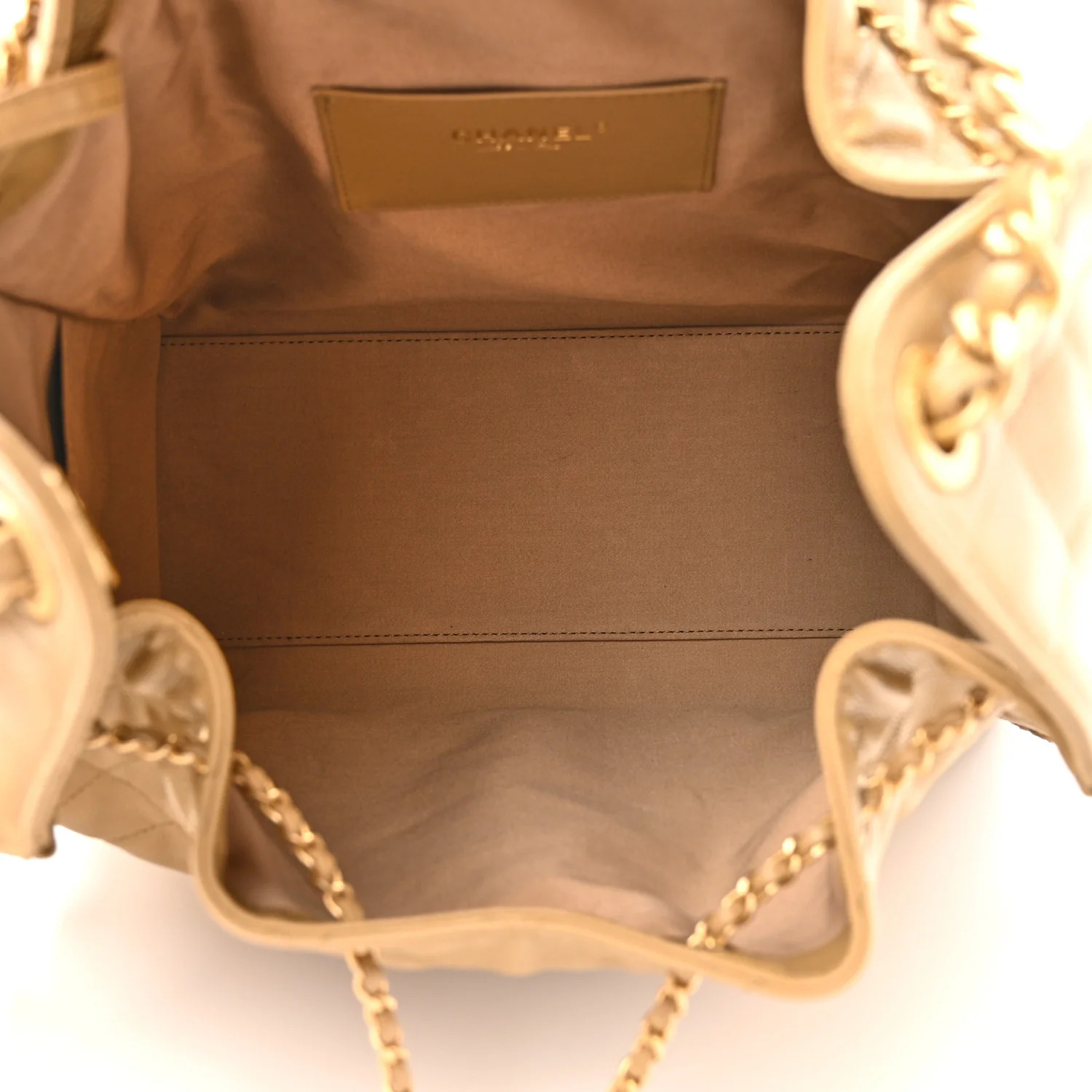 Caviar Quilted Medium Chanel 25 Handbag Dark Beige - Top Club