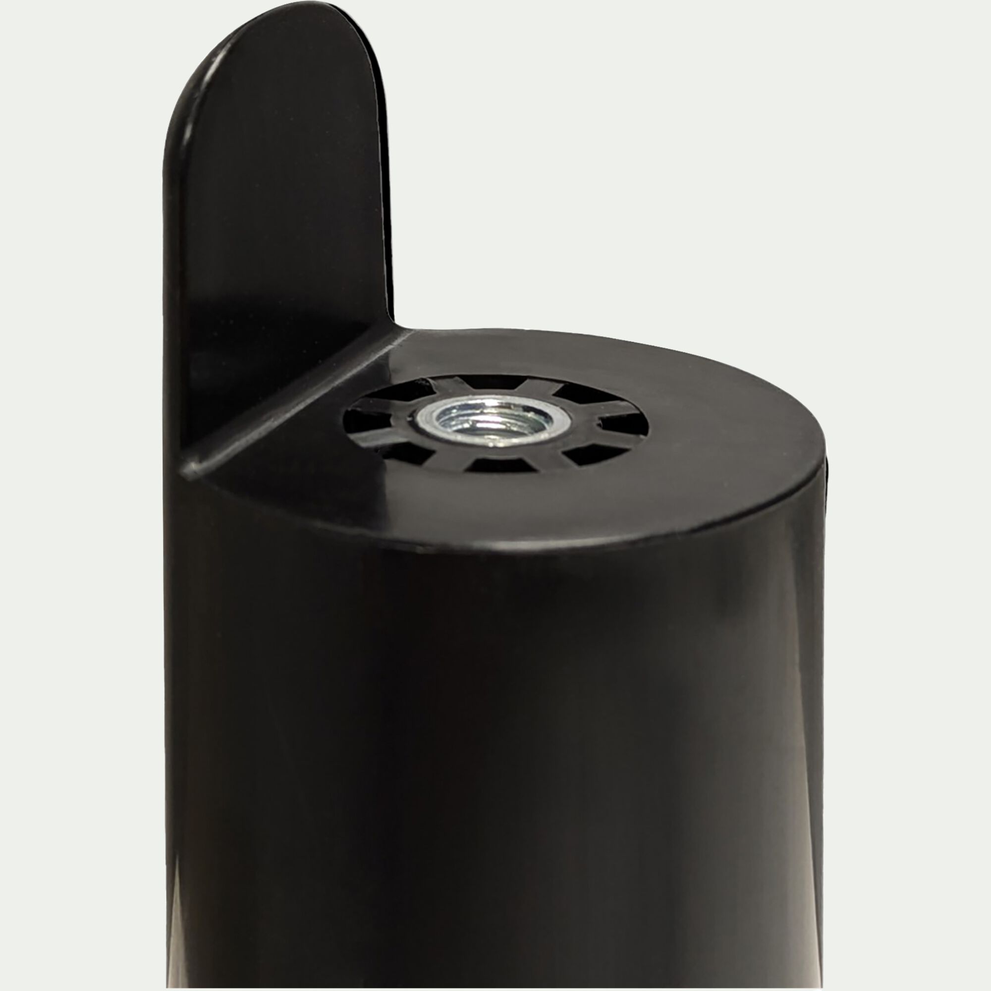 CARIBOU - Jeu de 4 pieds de sommier cadre à lattes H22cm - noir