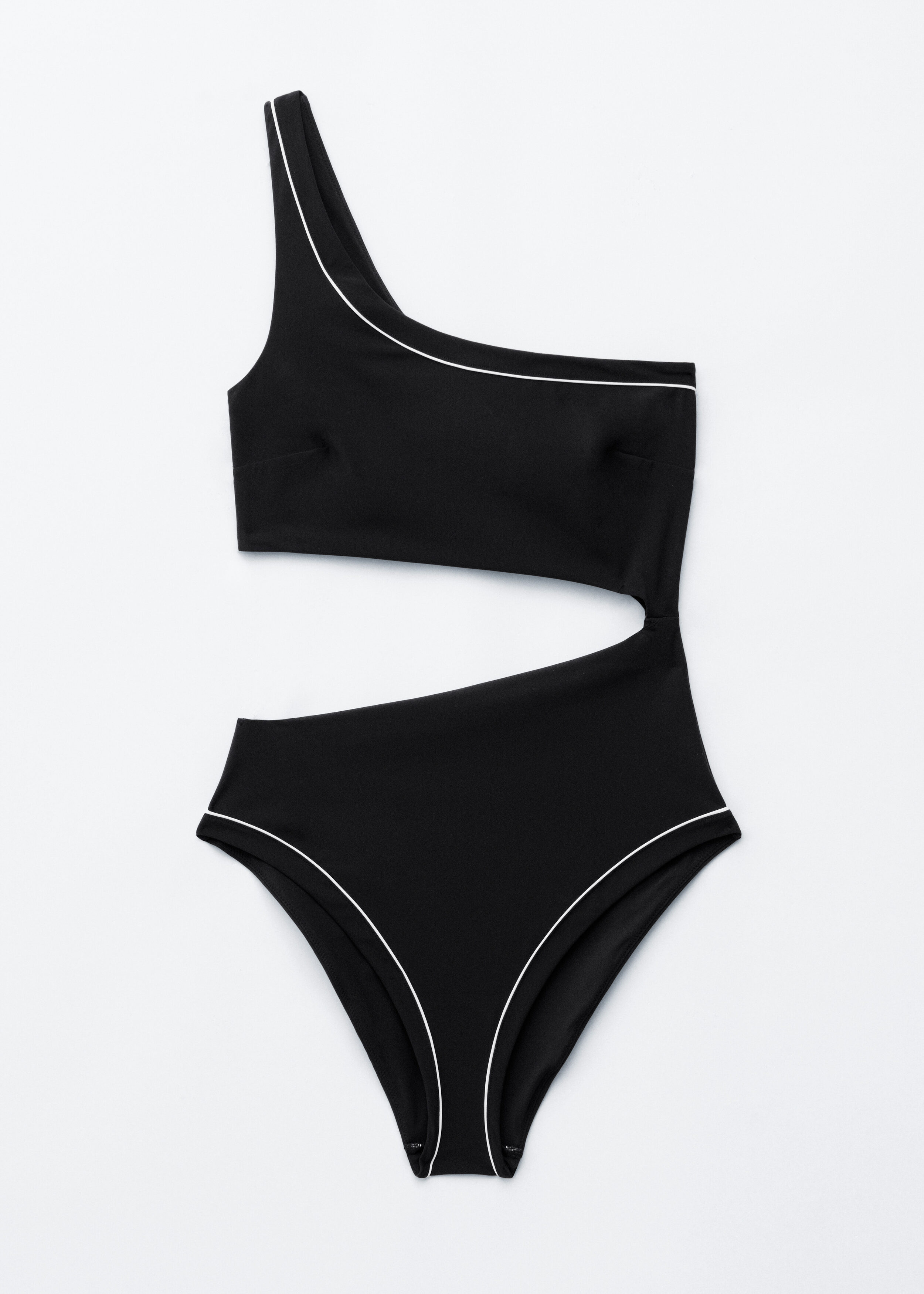 & Other Stories ONE-SHOULDER CUT-OUT SWIMSUIT