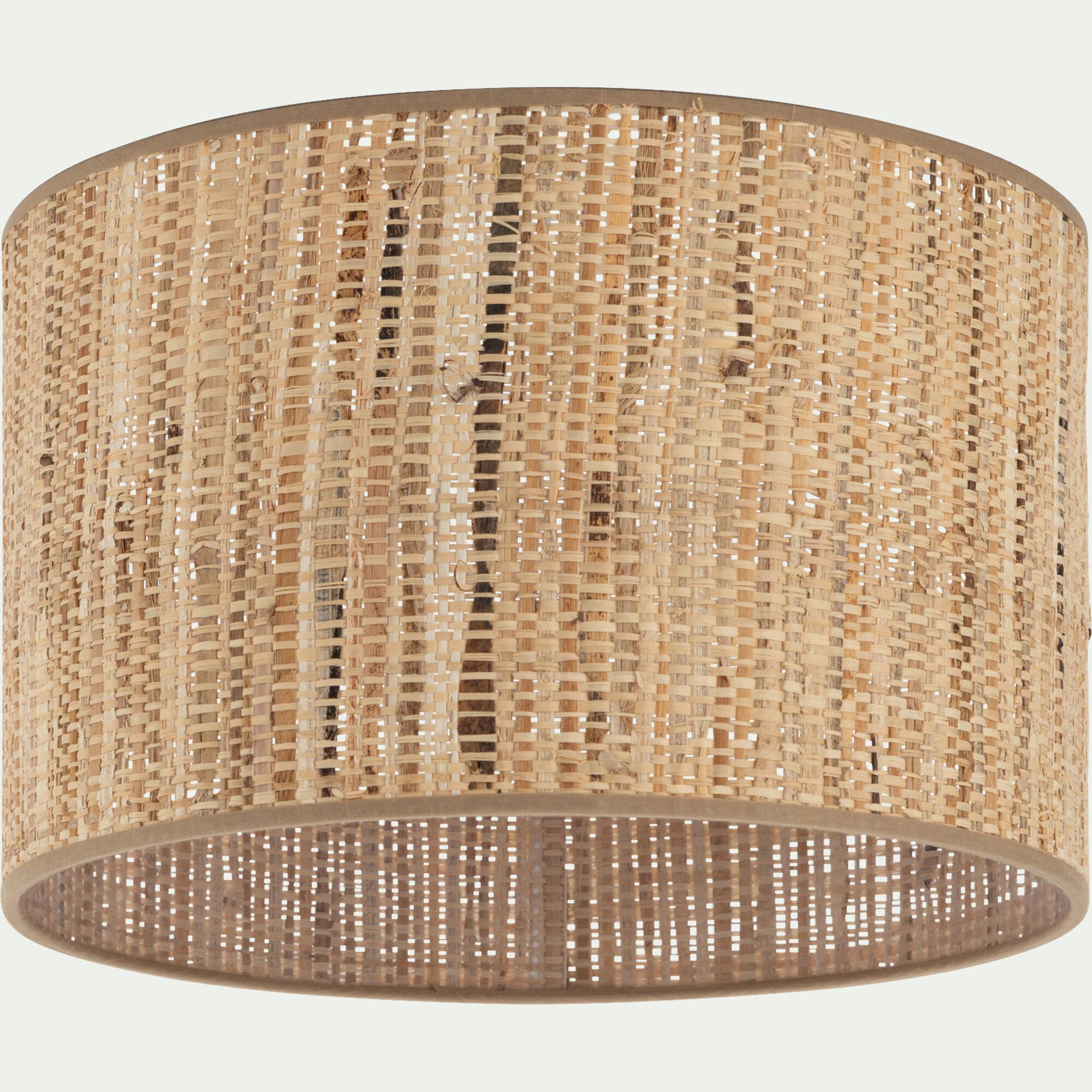 BANA - Abat-jour cylindrique en fibres de bananier D32cm - naturel