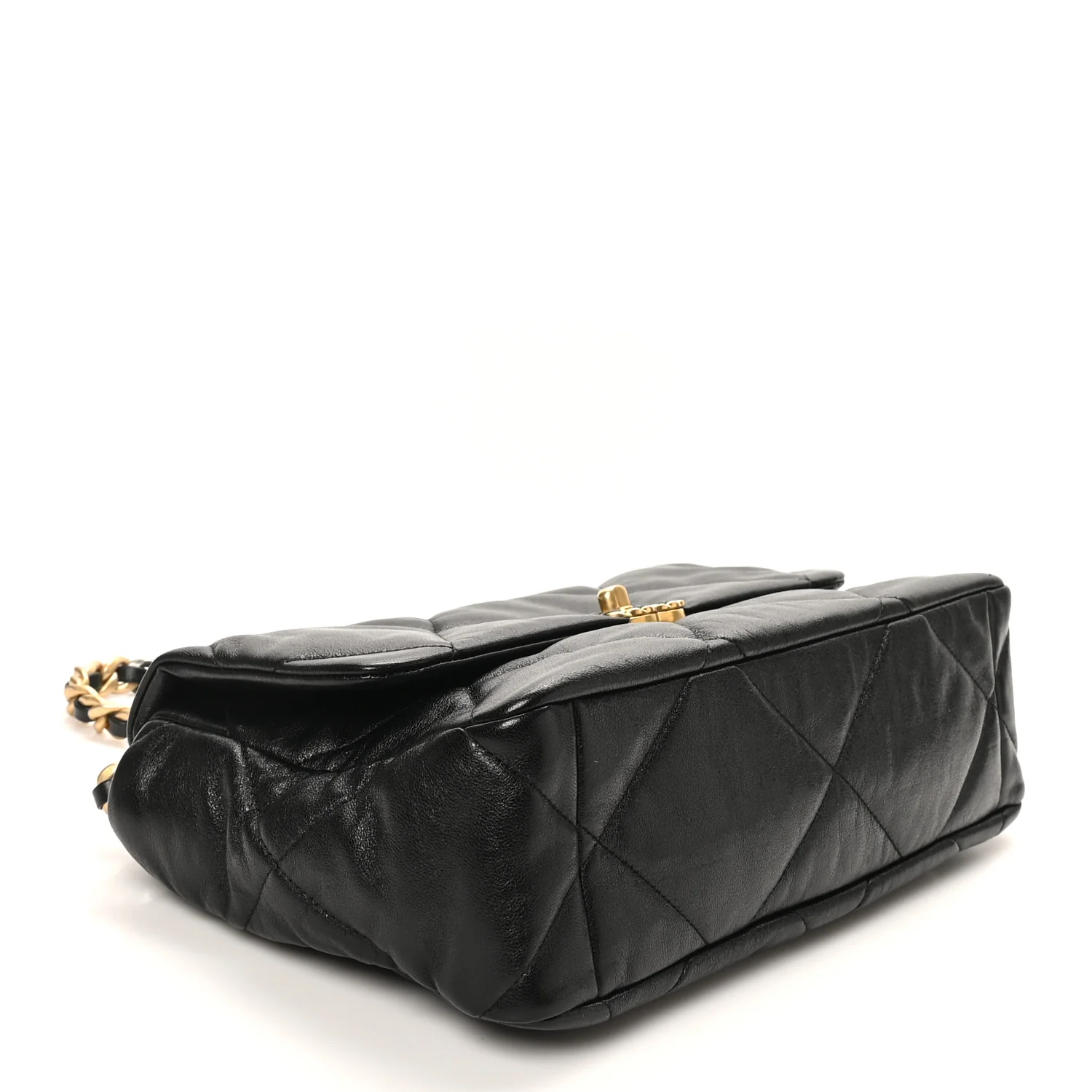 Lambskin Quilted Large Chanel 19 Flap Black - Top Club