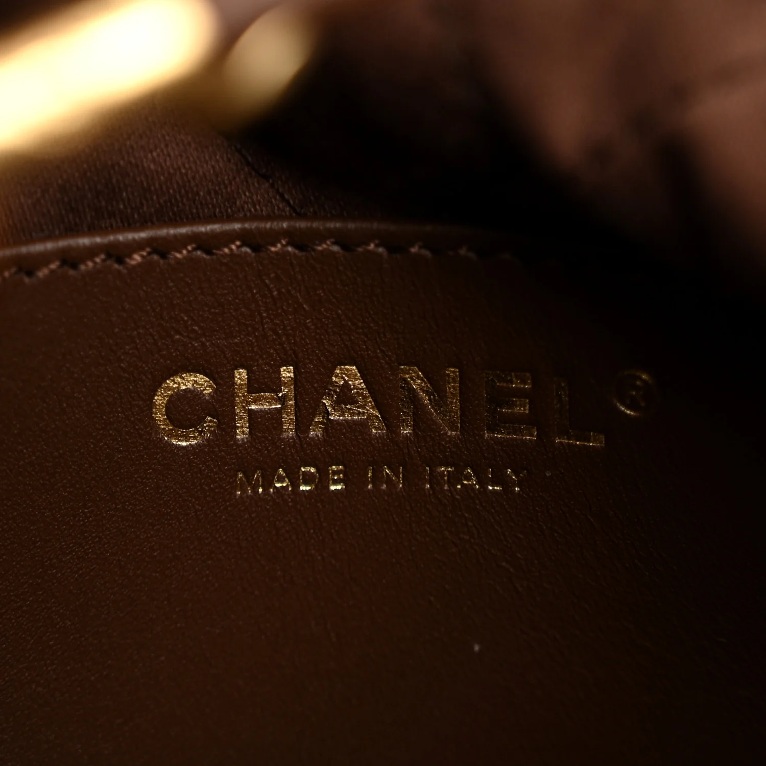 Shiny Calfskin Quilted Mini Chanel 22 Brown - Top Club