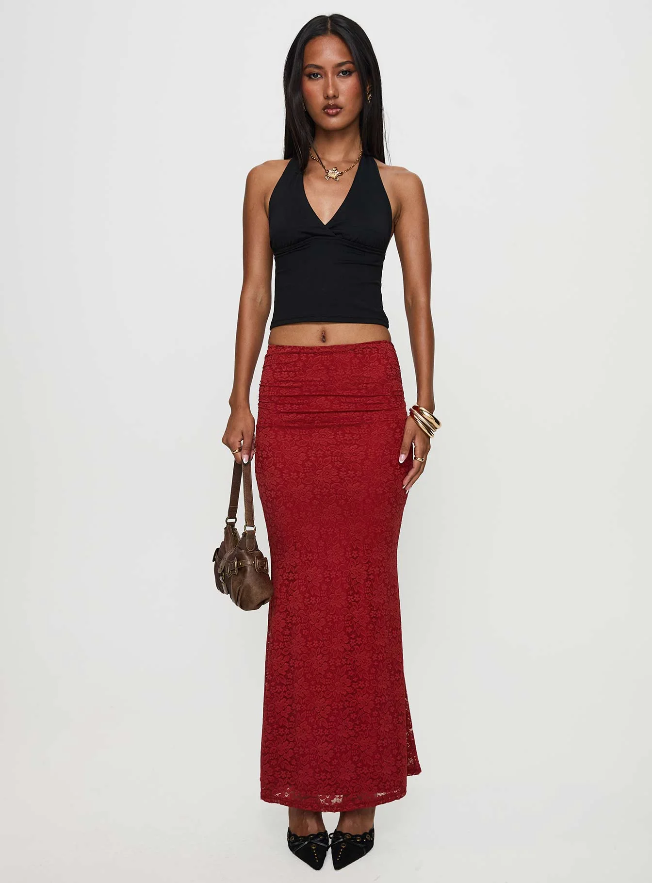 Silene Maxi Skirt Red