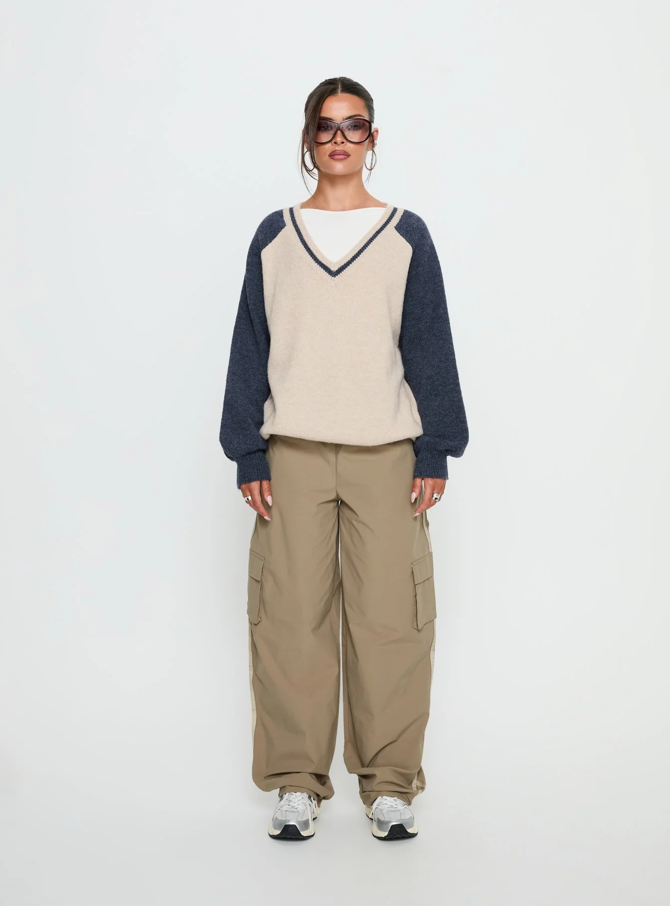 Ellyn Baggy Cargo Pants Khaki