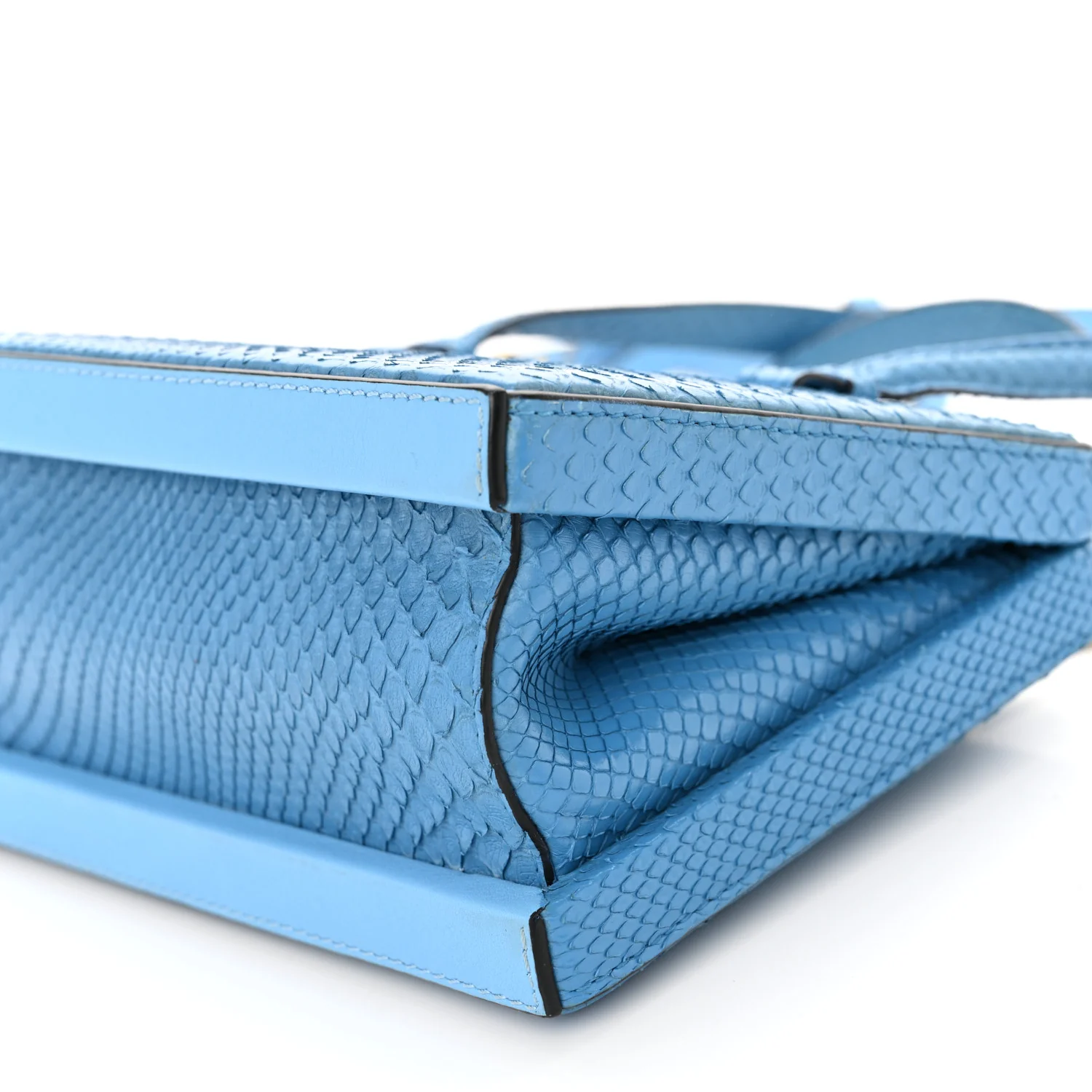Snakeskin Small Postal Bag Sky Blue - Top Club