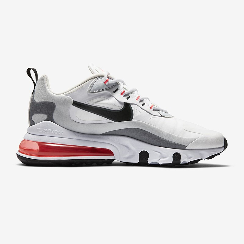 Air Max 270 React  White Crimson Black  CT1280-100 - Sneaker Replica Workshop