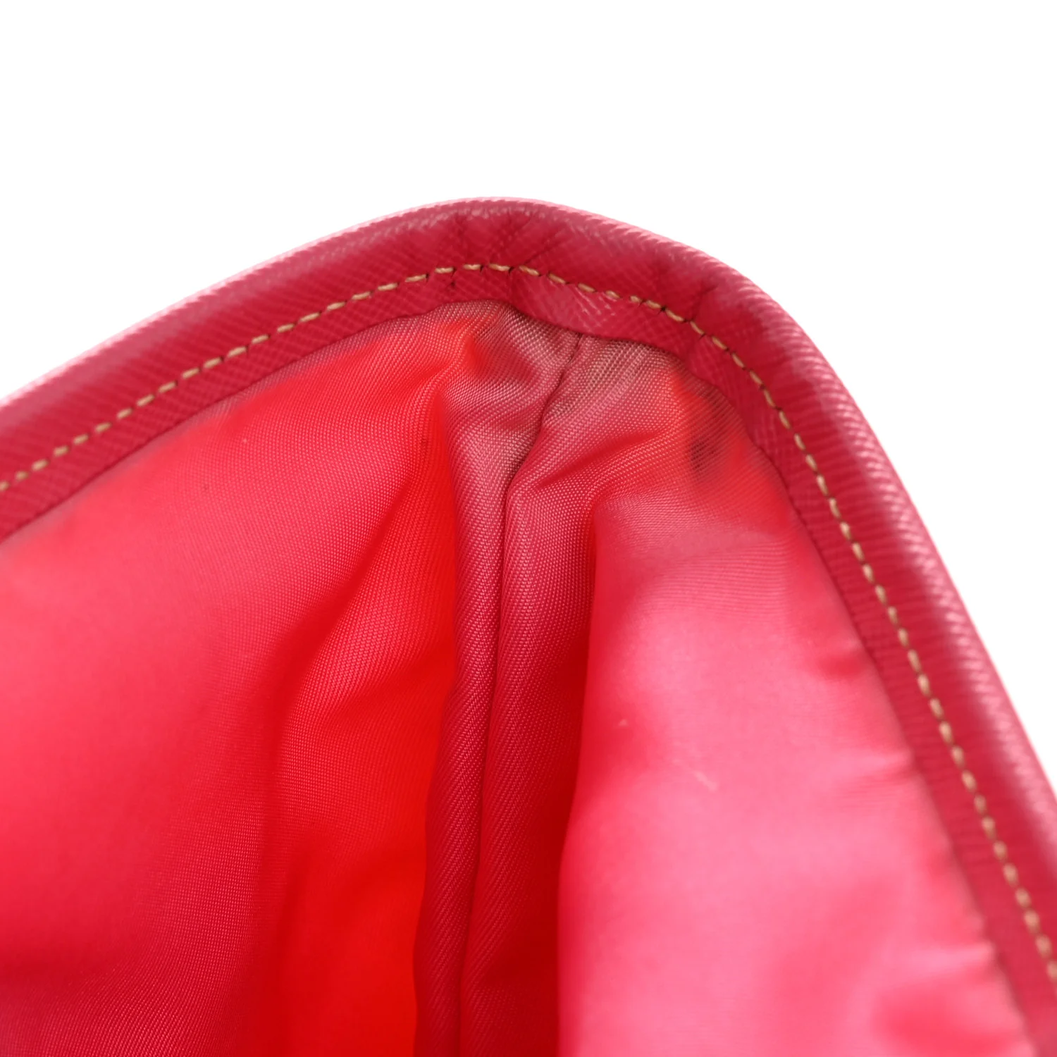 Tessuto Nylon Saffiano Tote Papaya Ibisco - Top Club