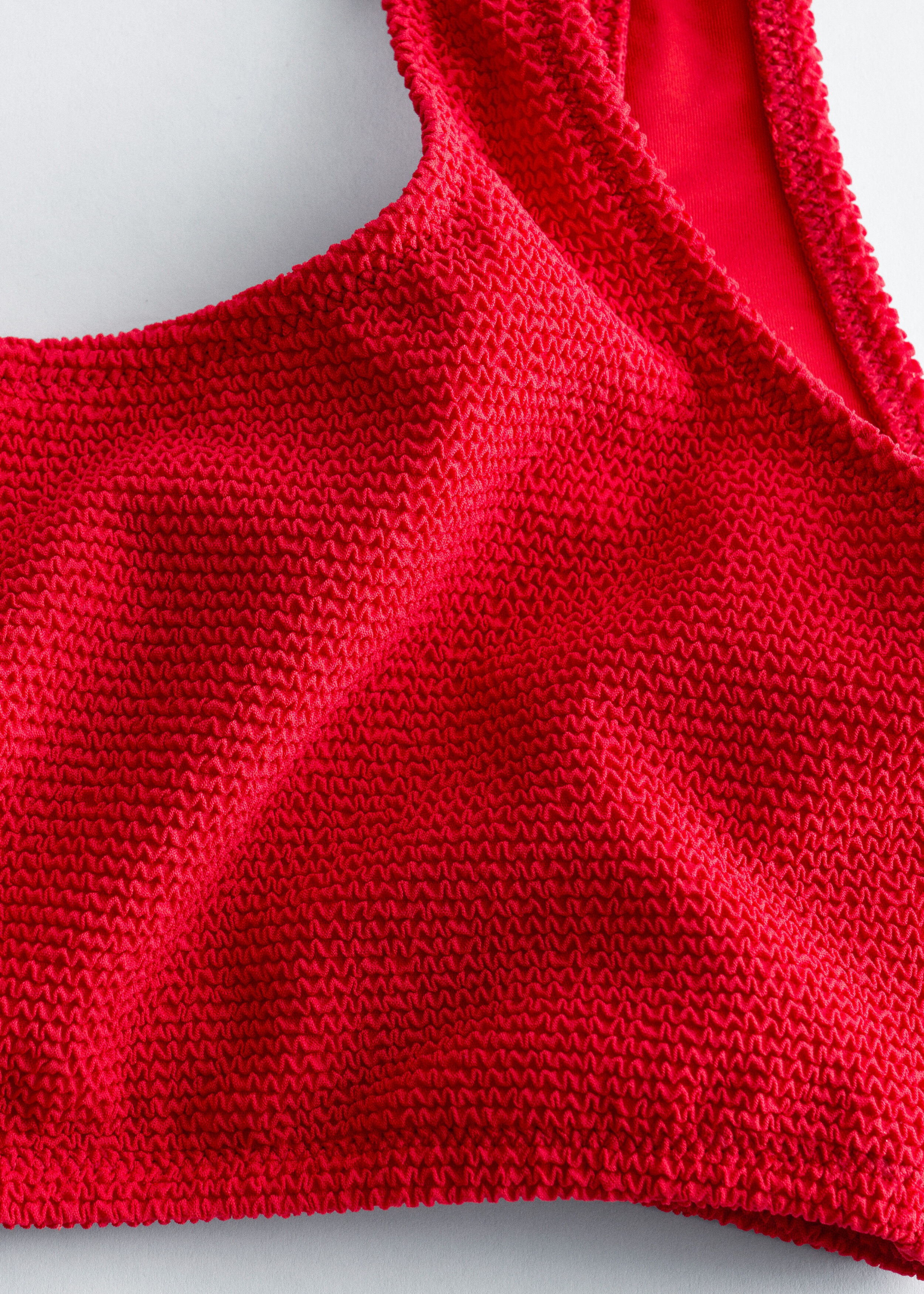 & Other Stories TEXTURED BIKINI TOP
