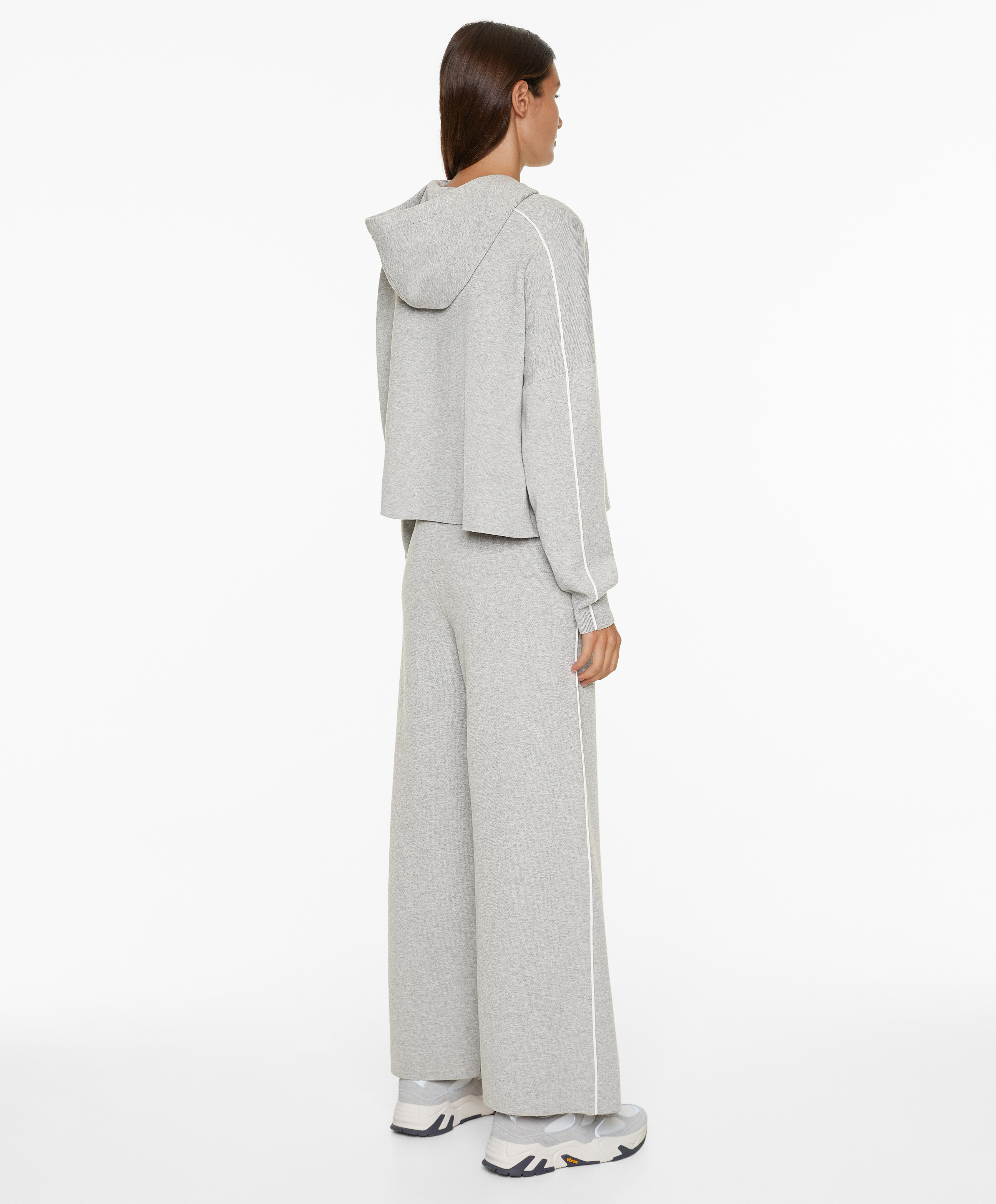 OYSHO Straight-leg trousers with piping