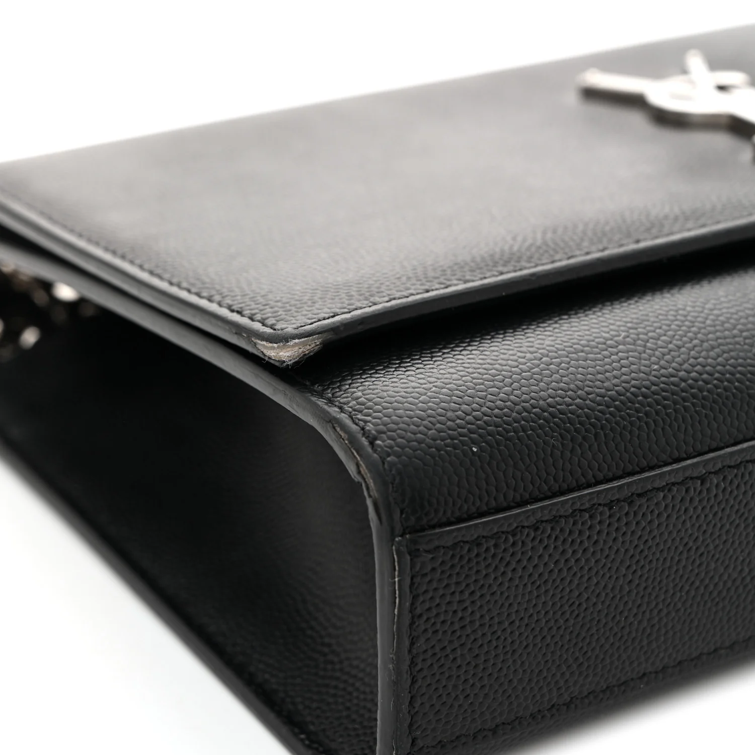 Grain De Poudre Medium Classic Monogram Kate Satchel Black - Top Club