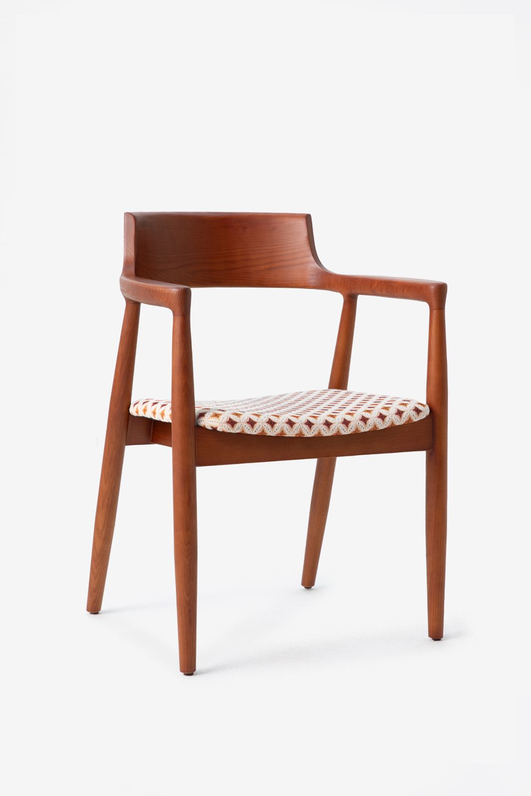 Houten eetkamerstoel giulia met print