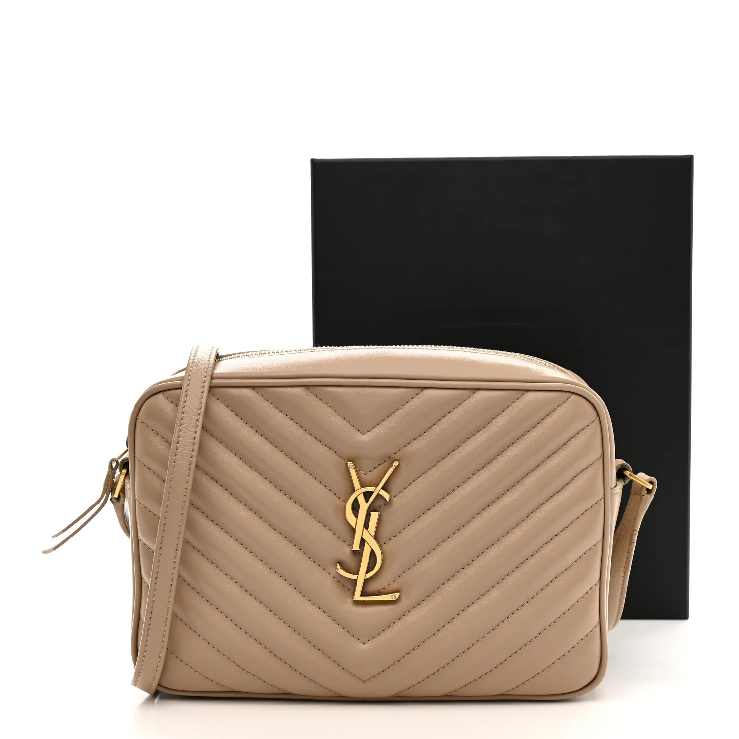 Calfskin Matelasse Monogram Lou Camera Bag Dark Beige - Top Club