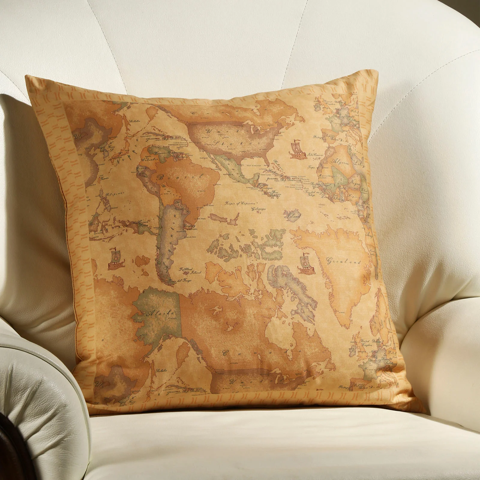 Cuscino Arredo In Raso Di Cotone Geo Classic Cm. 50X50 Unica Alviero Martini 1A Classe