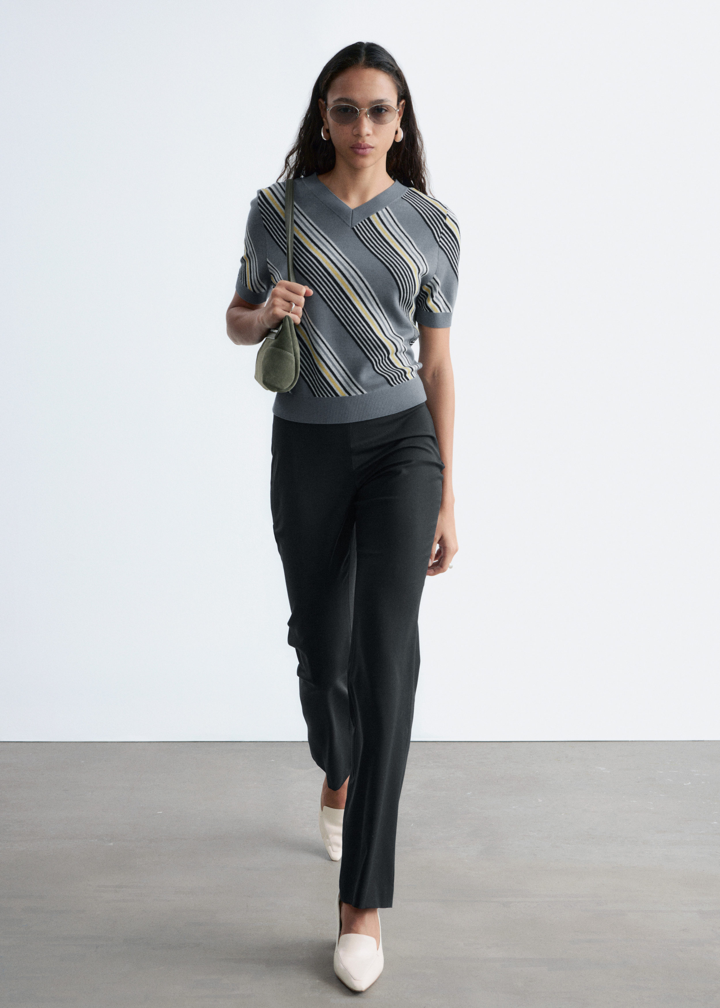 & Other Stories STRAIGHT-LEG WOOL TROUSERS