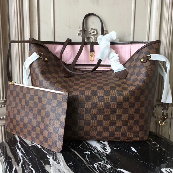 L N41603 Neverfull MM Shoulder Bag Damier Ebene Canvas - Top Club