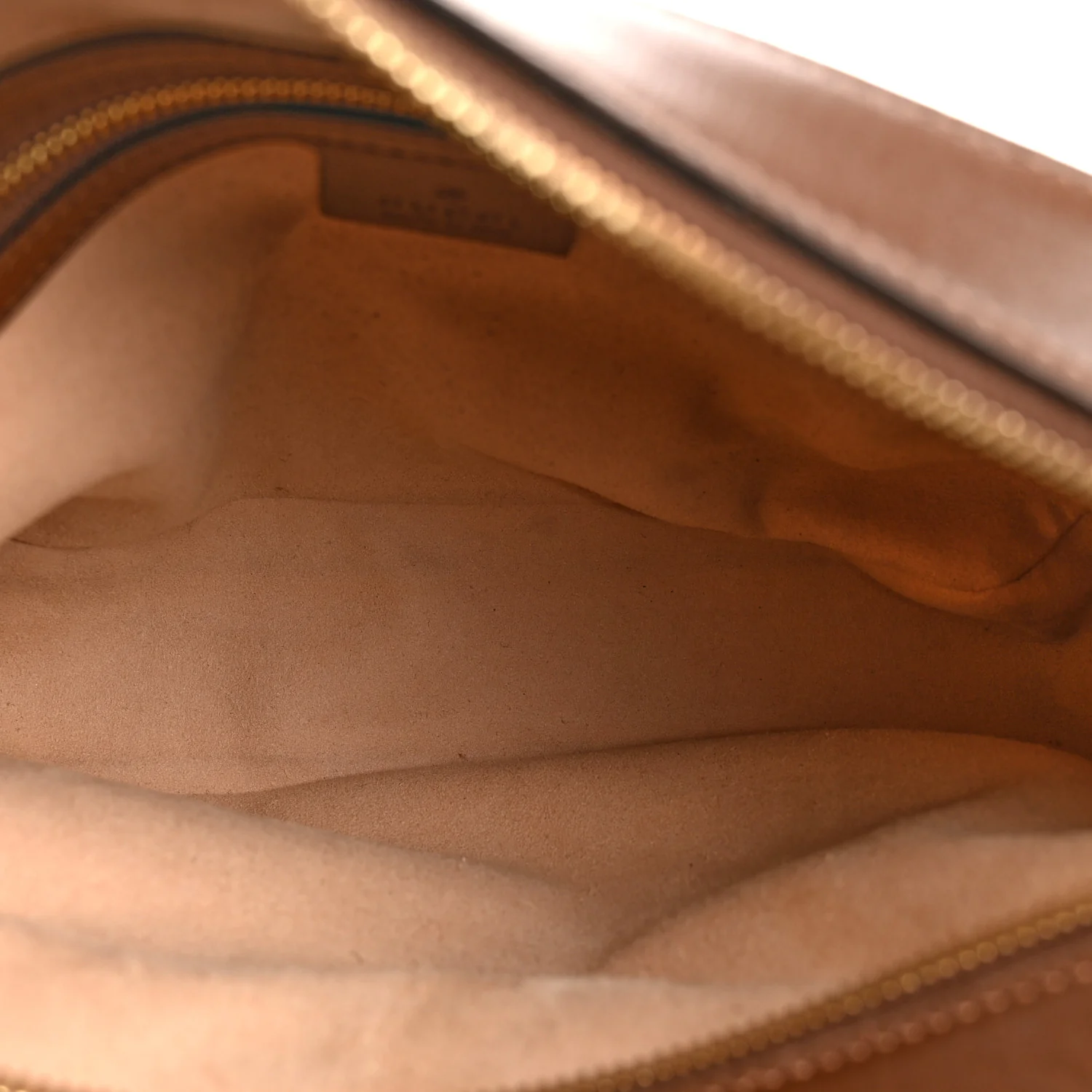 GG Supreme Monogram Small Horsebit 1955 Shoulder Bag Beige Brown Sugar - Top Club