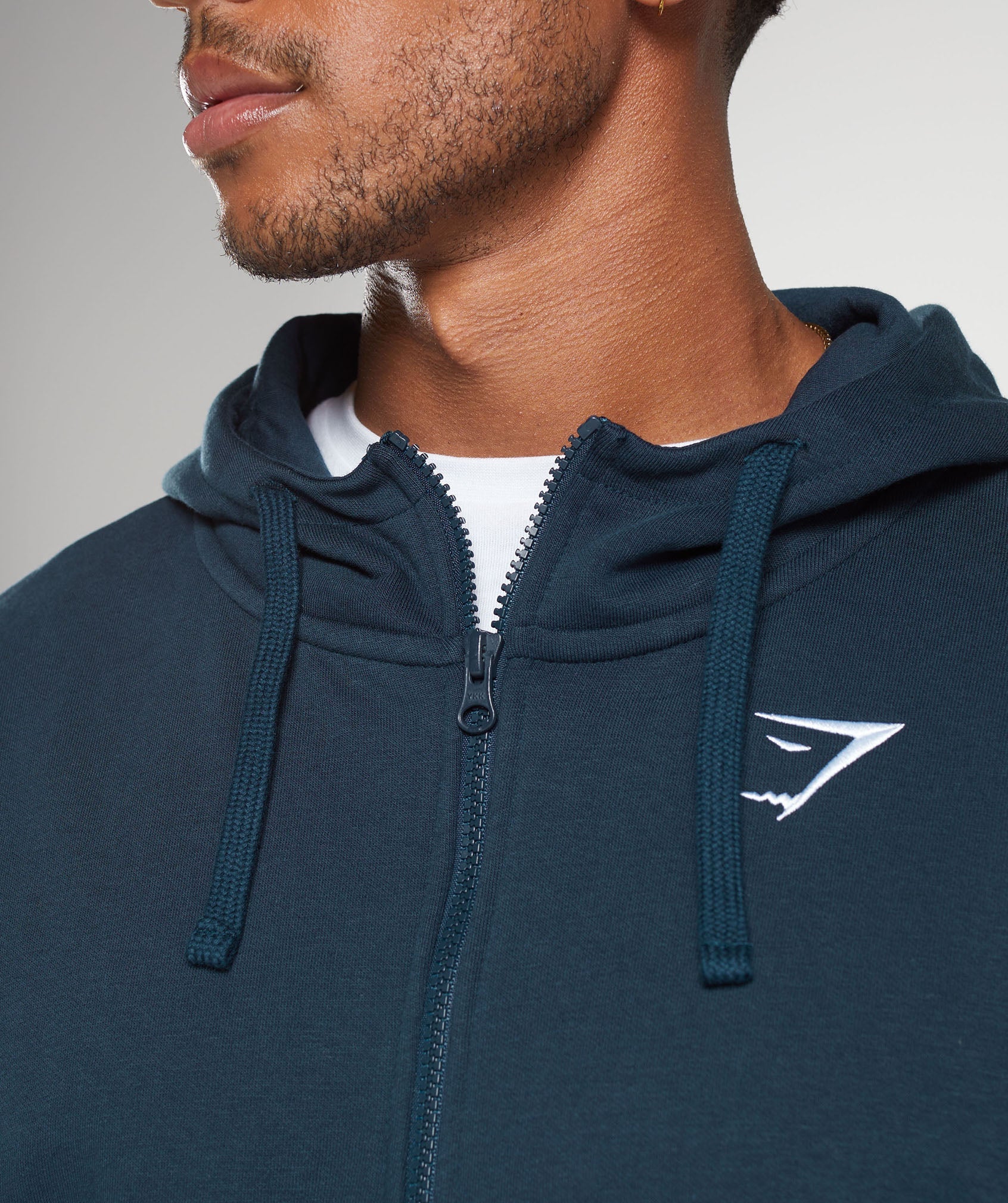 COACH Crest Oversized Zip Up Hoodie