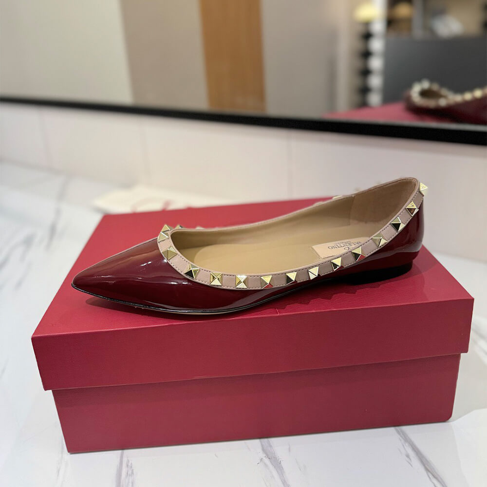 VALENTINO ROCKSTUD BALLET FLAT - Top Club