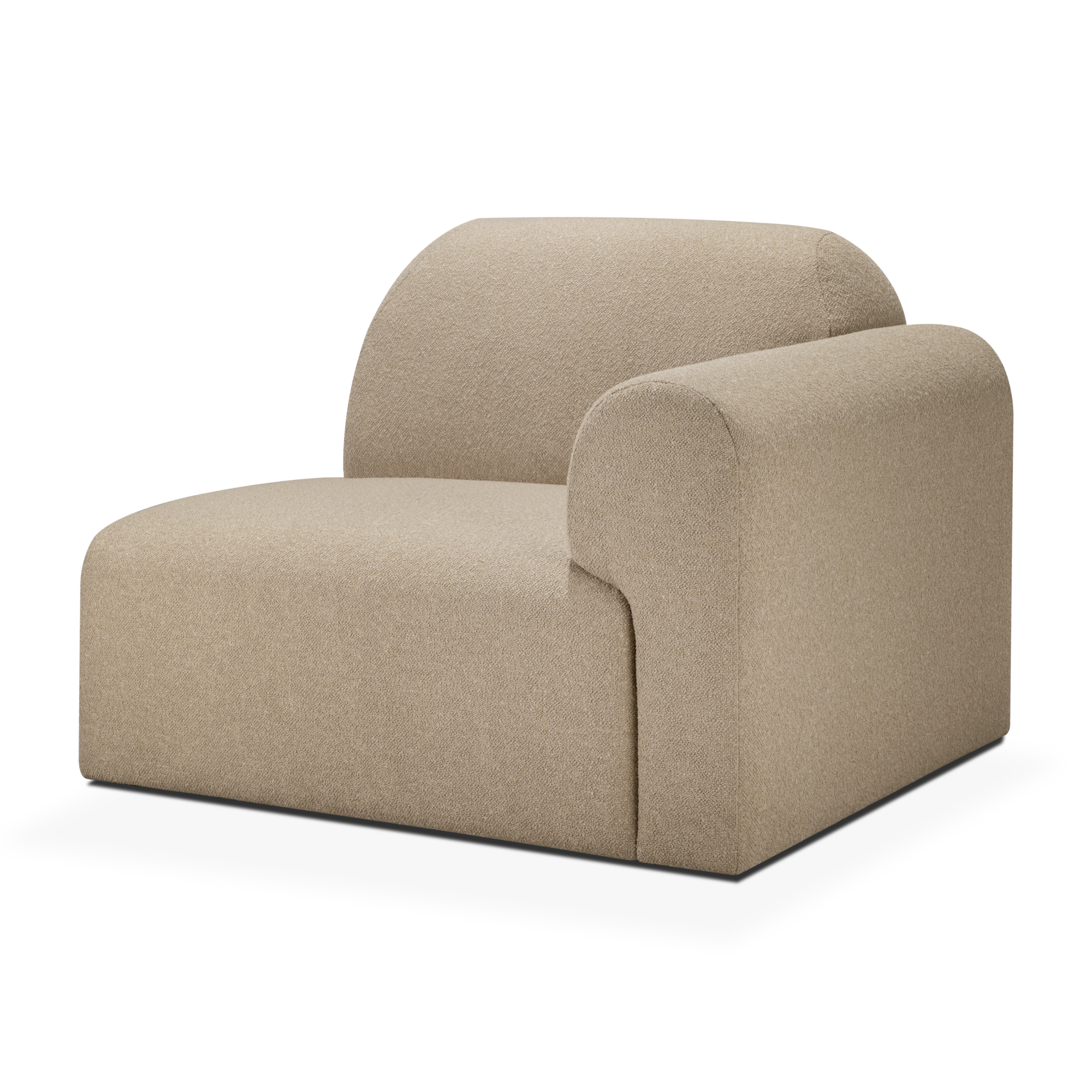 Modulaire bank Bulky L-arm almond