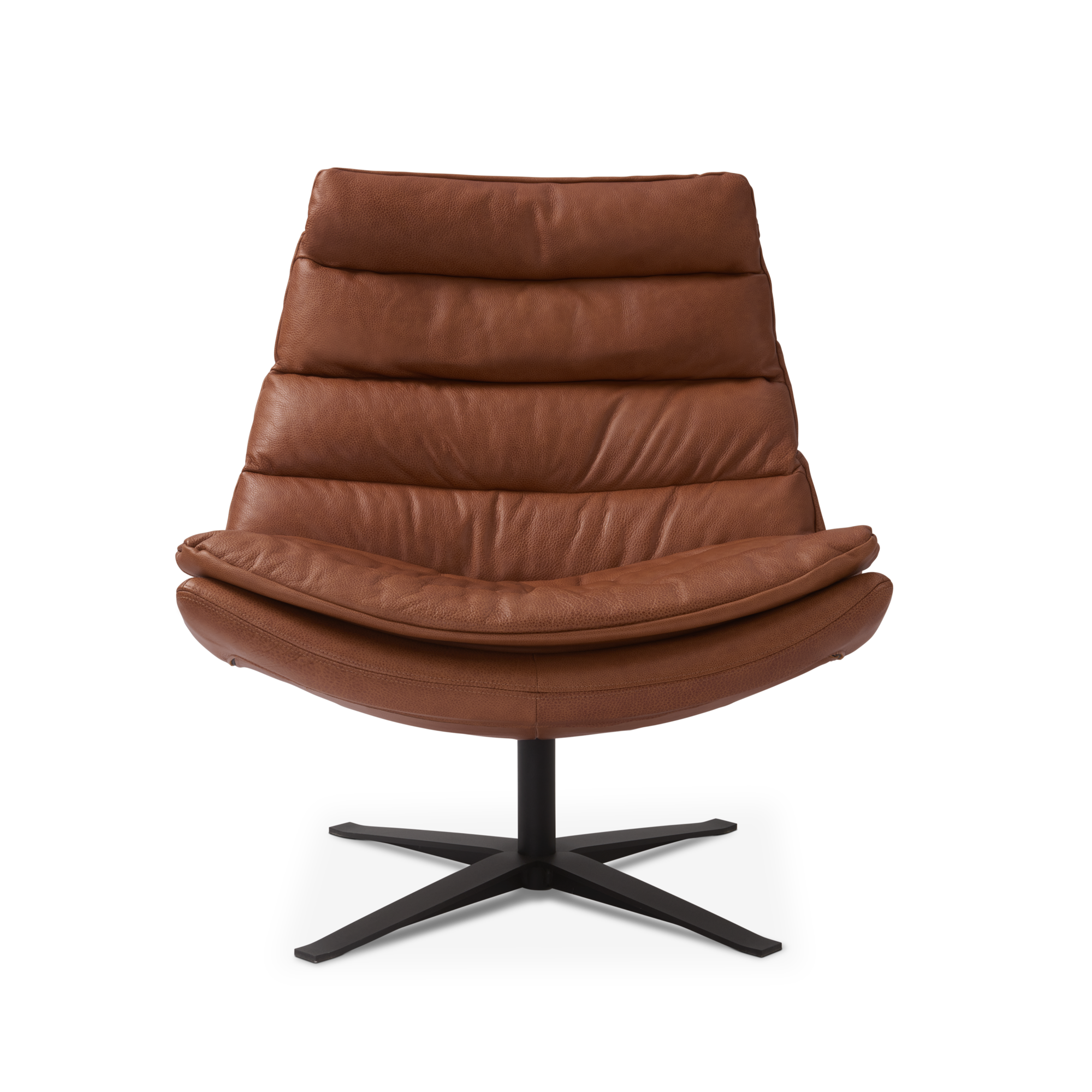 Fauteuil Paul leer rebound cognac