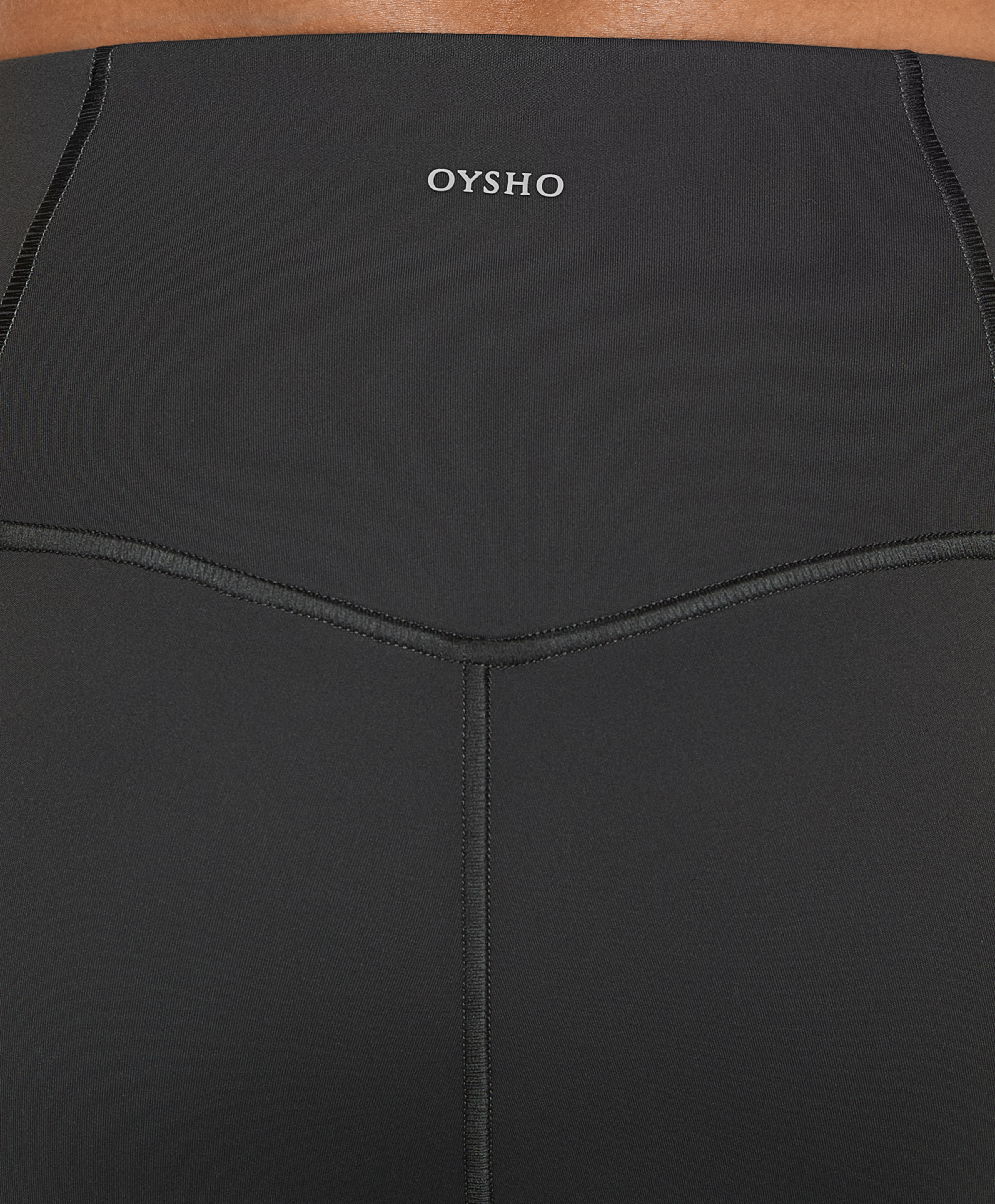 OYSHO Comfortlux super-high-rise flare trousers with overlocking detail