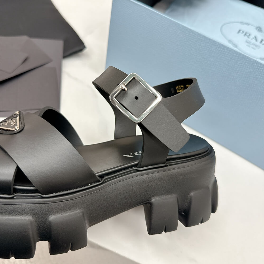 PRADA Monolith rubber sandals - Top Club