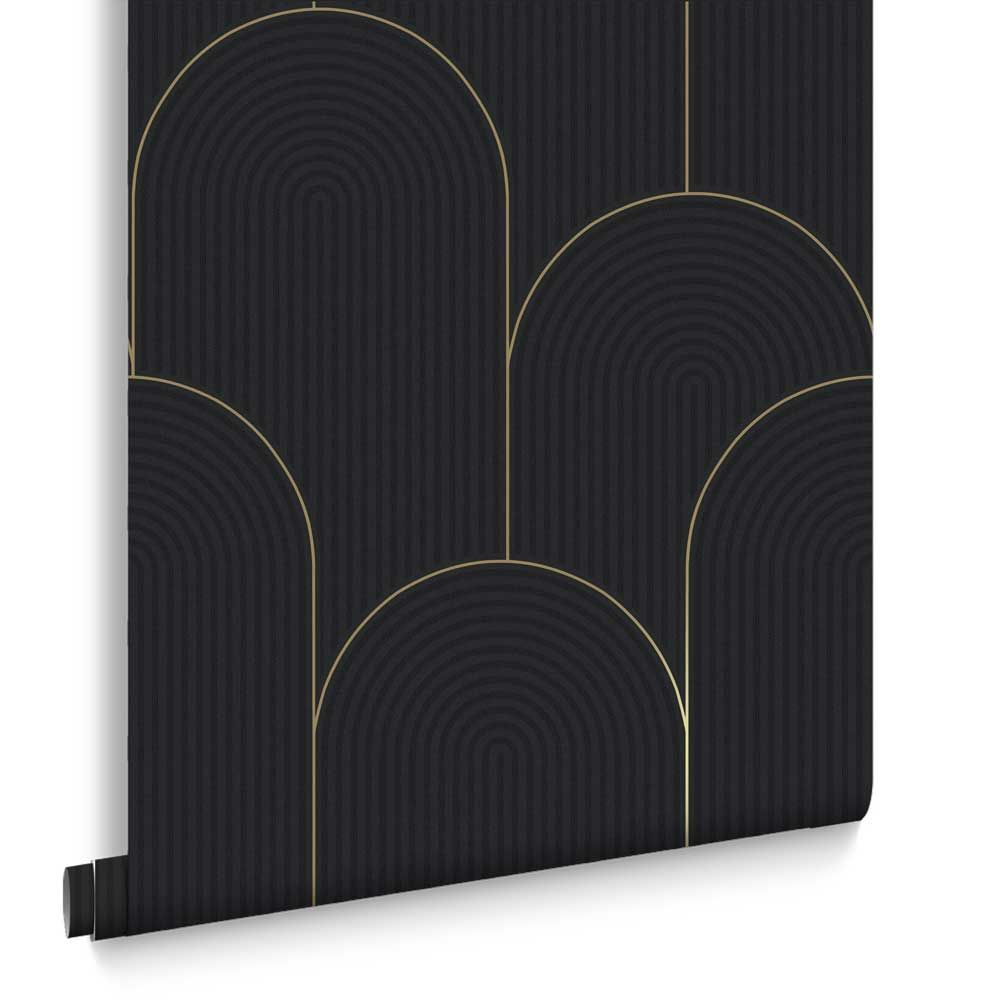 Graham & Brown  vliesbehang  Lancet Black & Gold Graham & Brown  vliesbehang  Lancet Black & Gold
