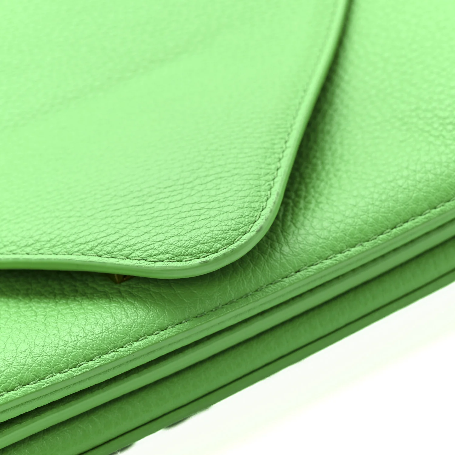 Calfskin Mount Envelope Bag Parakeet - Top Club