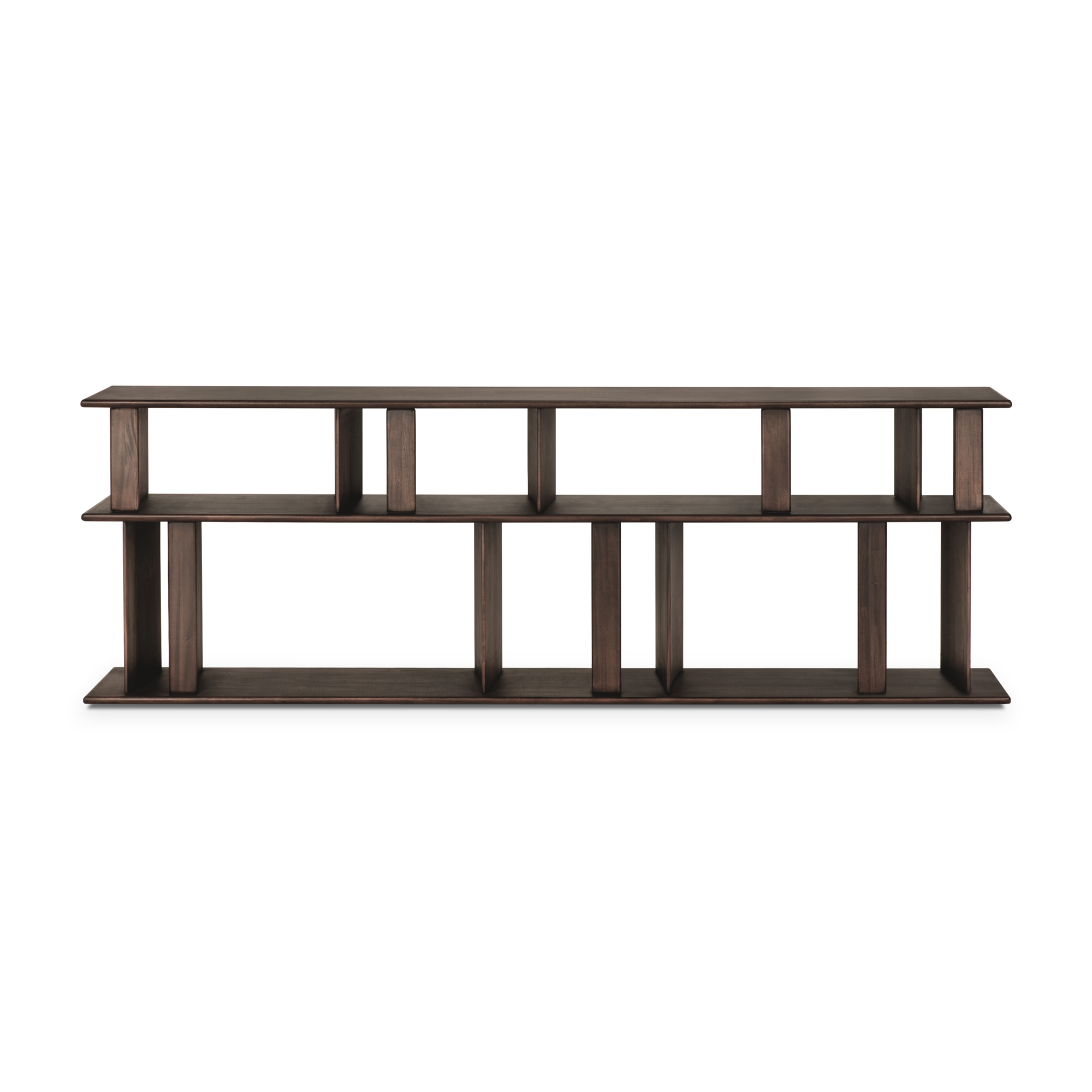 Vakkenkast Block 210x33 cm mahonie espesso matte