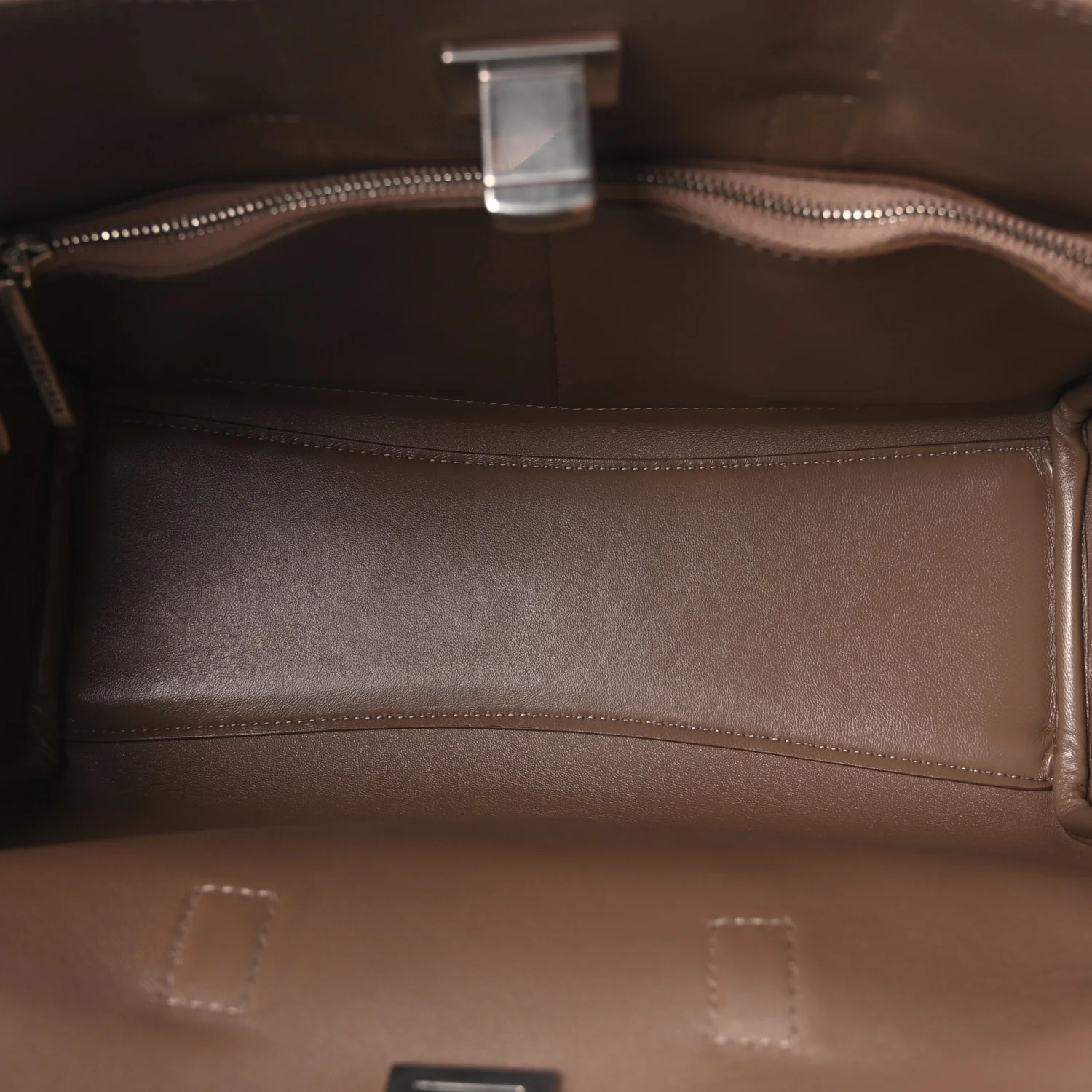 Smooth Calfskin Small Bel Air Carry All Bag Taupe - Top Club