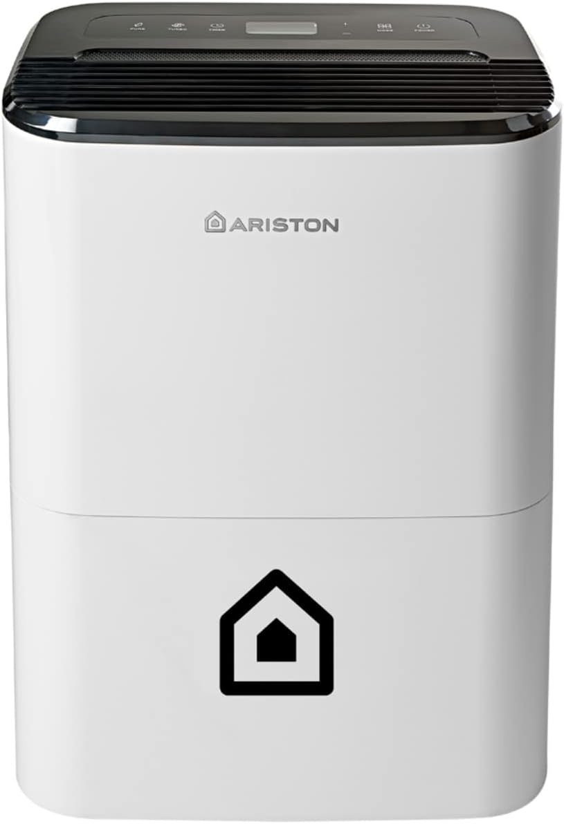 Ariston Deos 21S Wi Fi Deumidificatore Portatile, Bianco, 21 Litri, ‎35 X 24.5 X 51 Cm