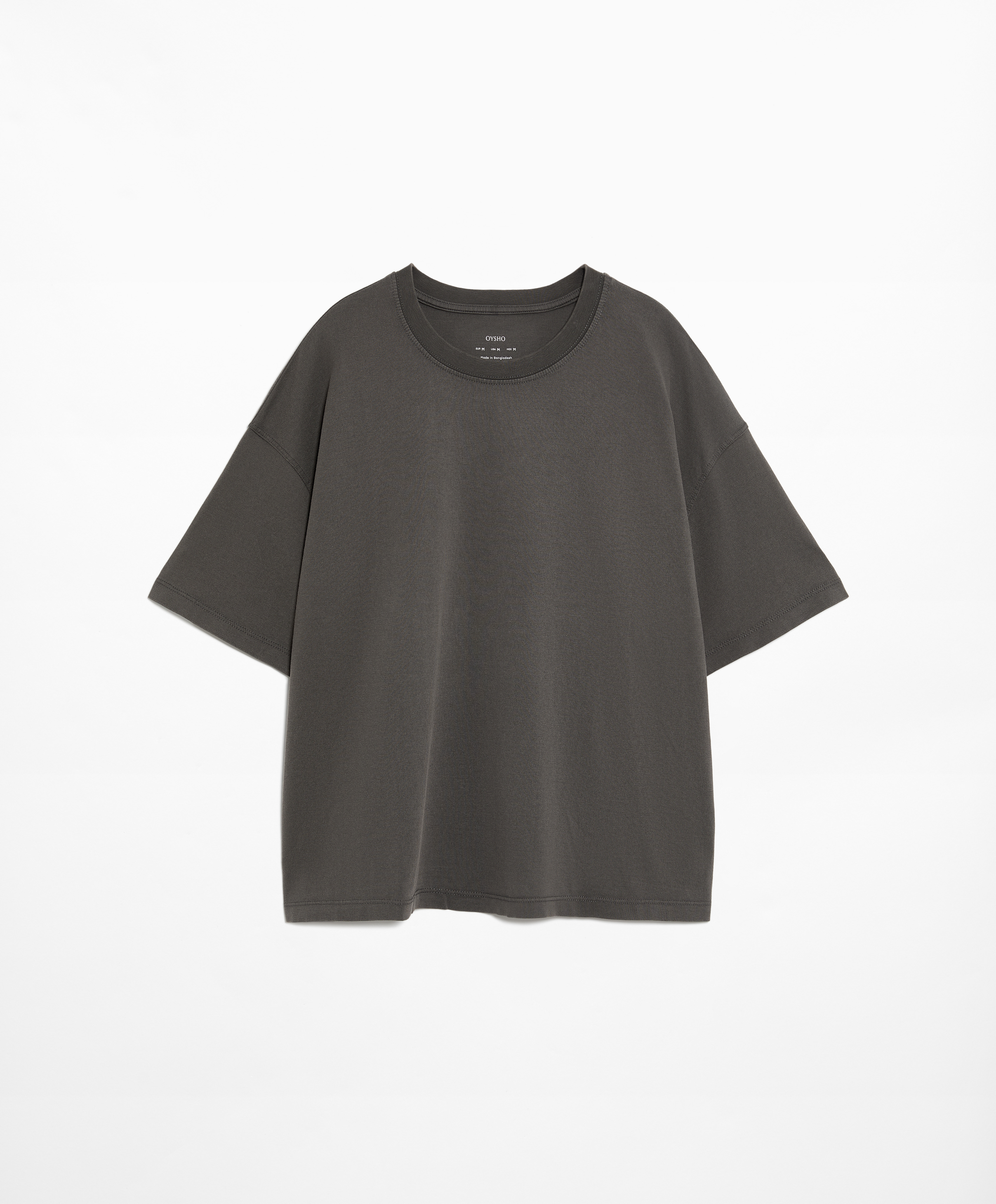 OYSHO 100% cotton short-sleeved T-shirt