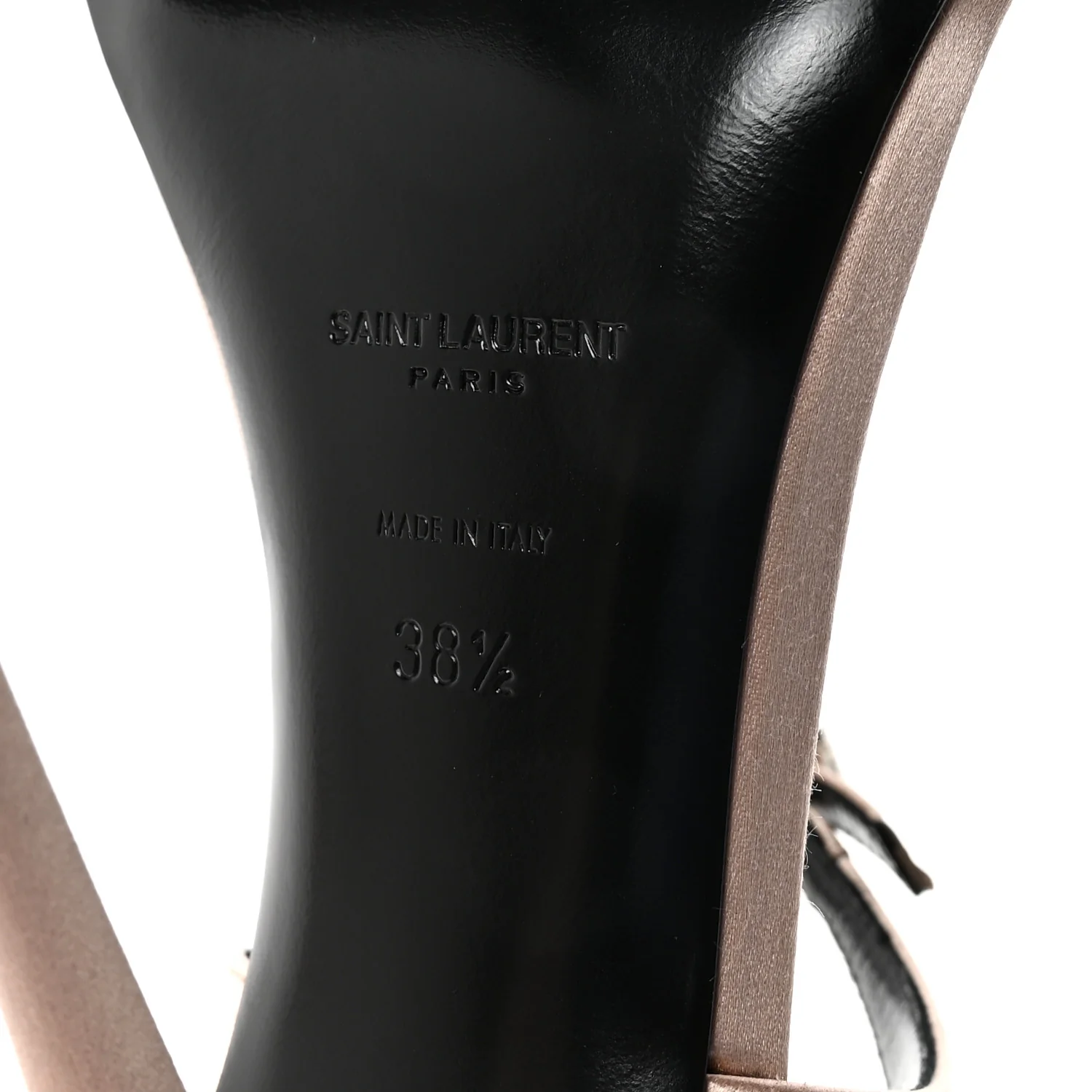 Crepe Satin Dive 110 Mule Sandals 38.5 38.5 Genuine Nude - Top Club