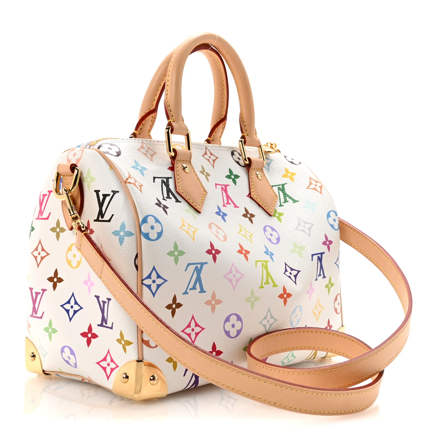LV X TM Monogram Multicolor Speedy Bandouliere 25 White - Top Club
