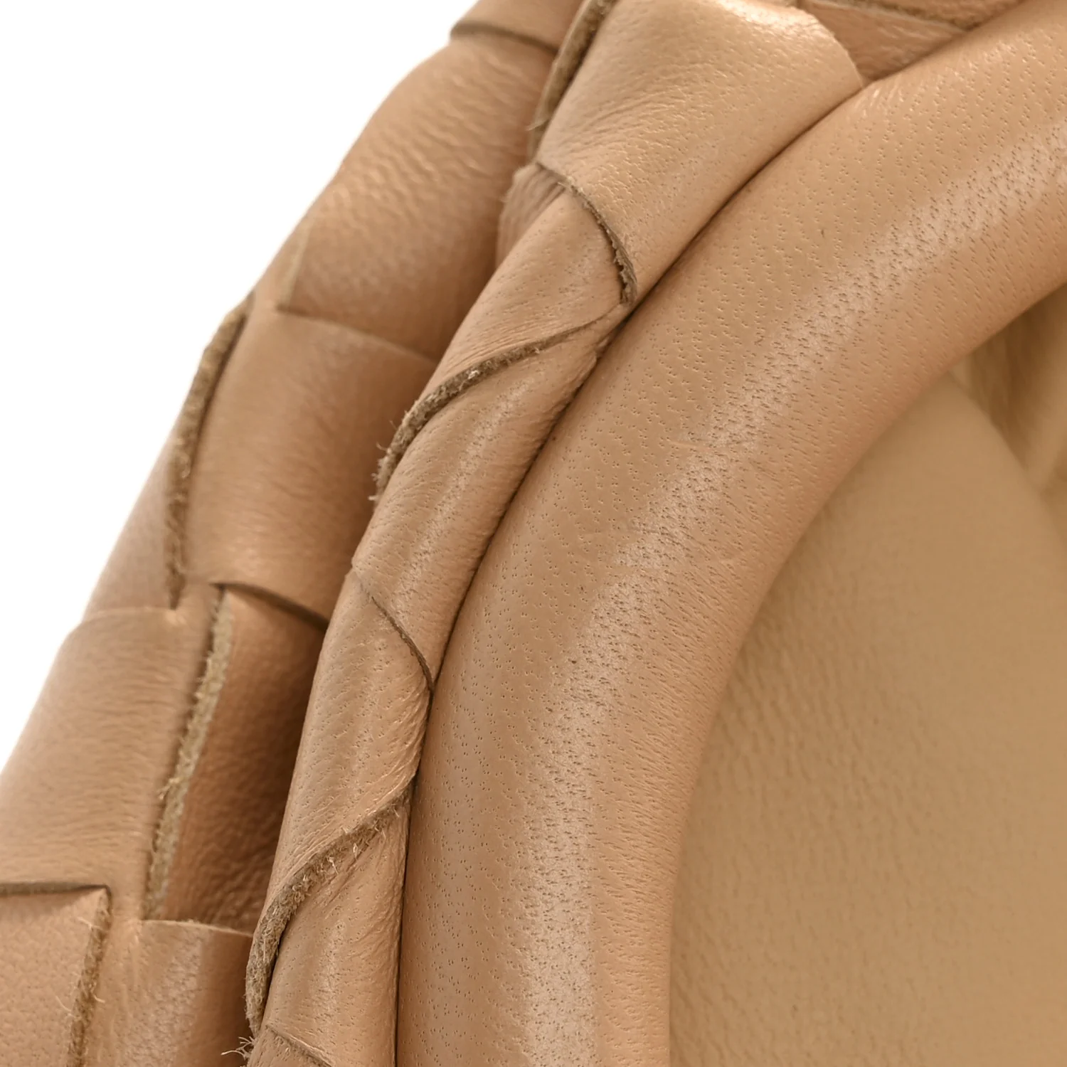 Nappa Maxi Intrecciato The Pouch Oversized Clutch Almond - Top Club
