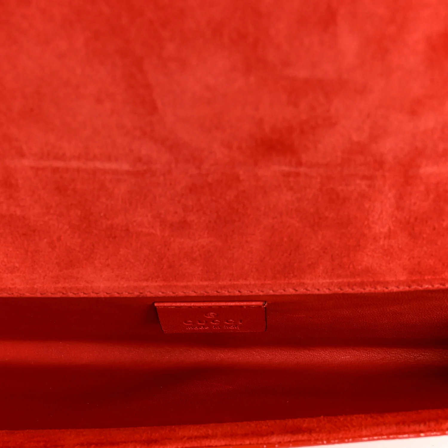 Patent Microguccissima Small Broadway Clutch Red - Top Club