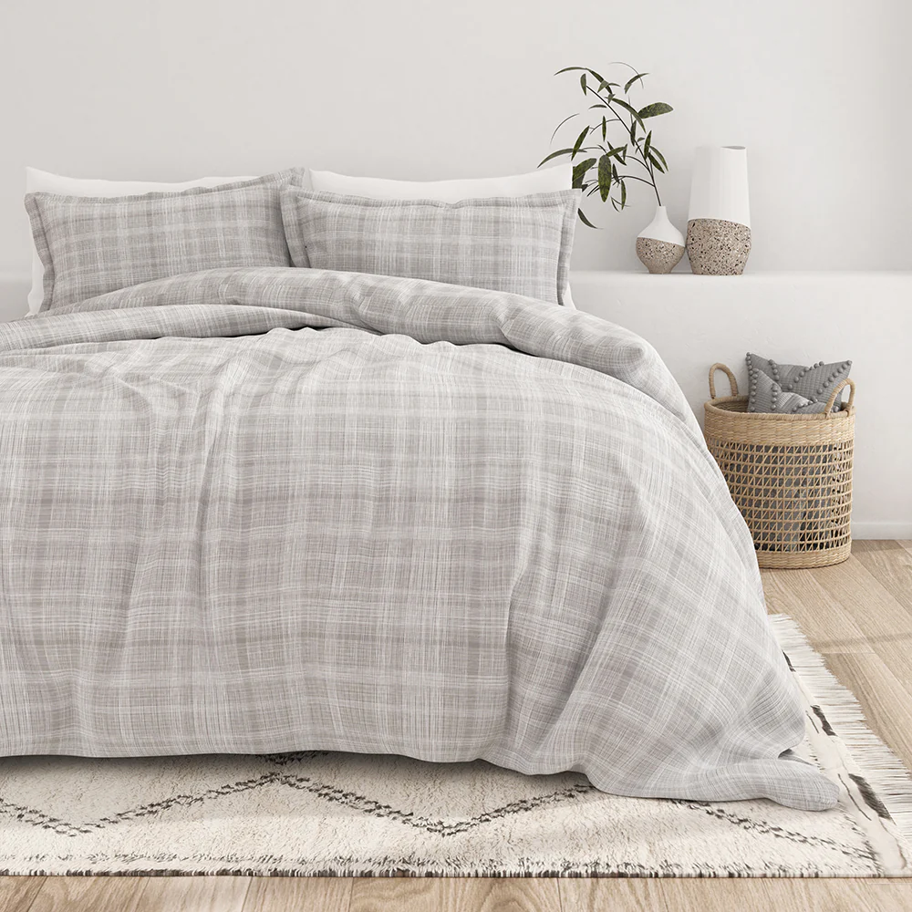 Thatch Pattern 3-Piece Duvet Cover Set (Sale)