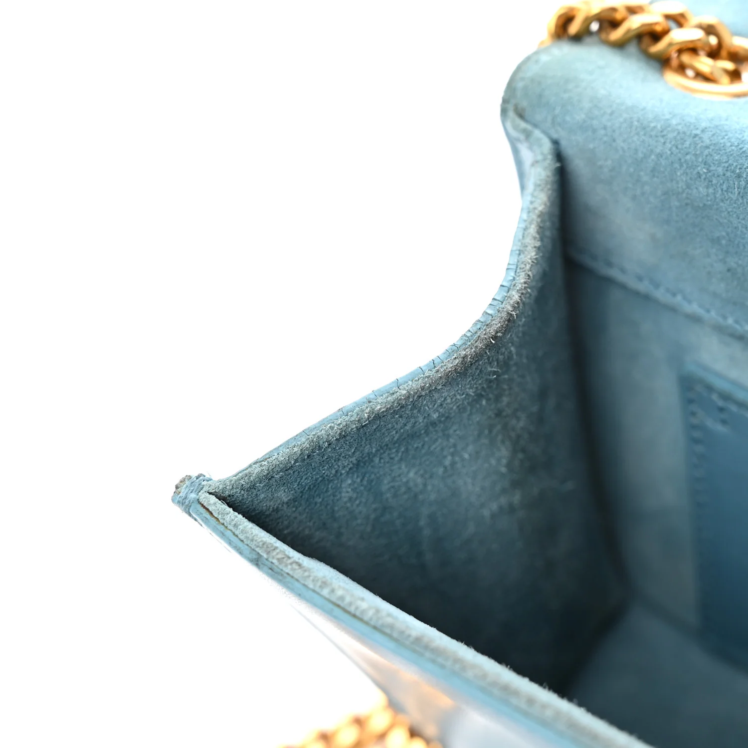 Smooth Calfskin Small Classic Monogram Kate Tassel Satchel Turquoise - Top Club