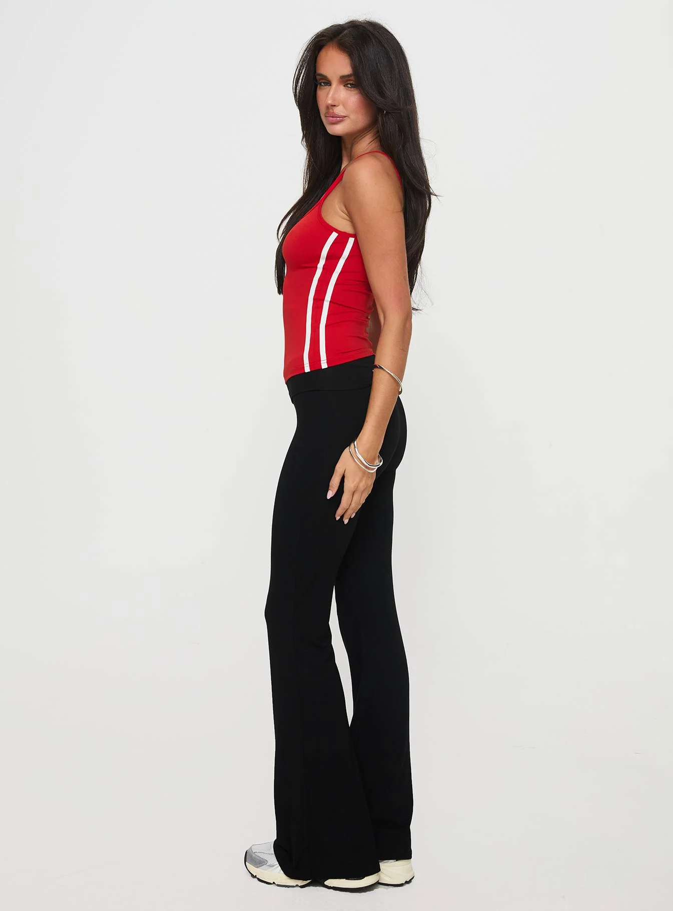 Cherize Ribbon Stitch Pant Black