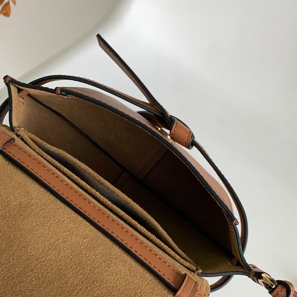 Mini Gate Dual bag in soft calfskin and jacquard(HIGH-END Grade) - Top Club