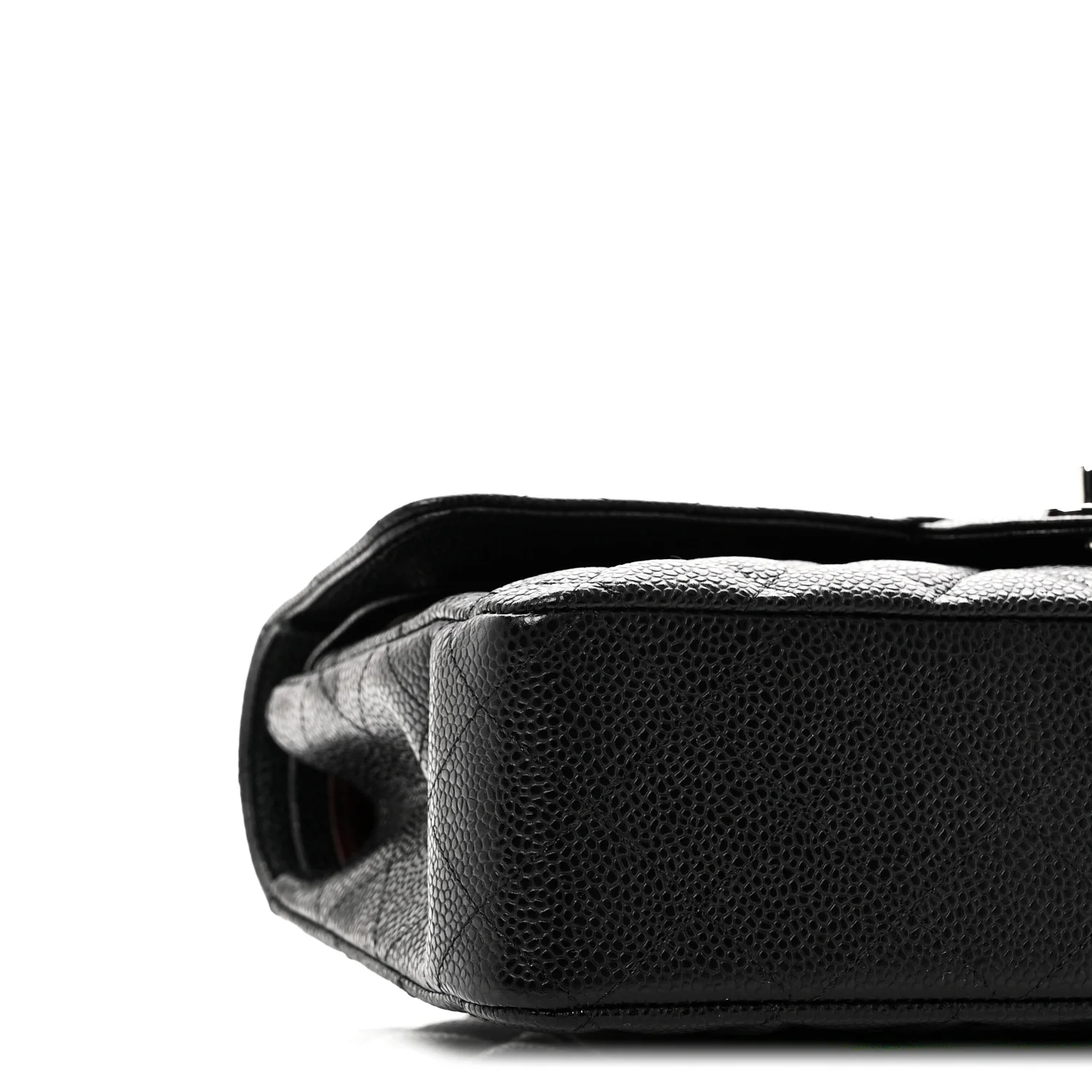 Caviar Quilted Medium Double Flap Black - Top Club