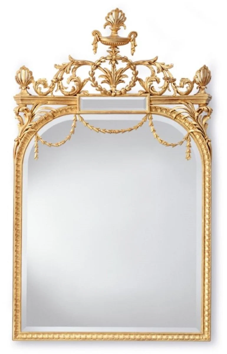 Luxury Baroque Mirror Gold - Magnificent Italian Baroque Style Wall Mirror - Luxury Furniture in Baroque Style - Magnificent Baroque Furniture - Made in Italy - Luxury Baroque Interior
