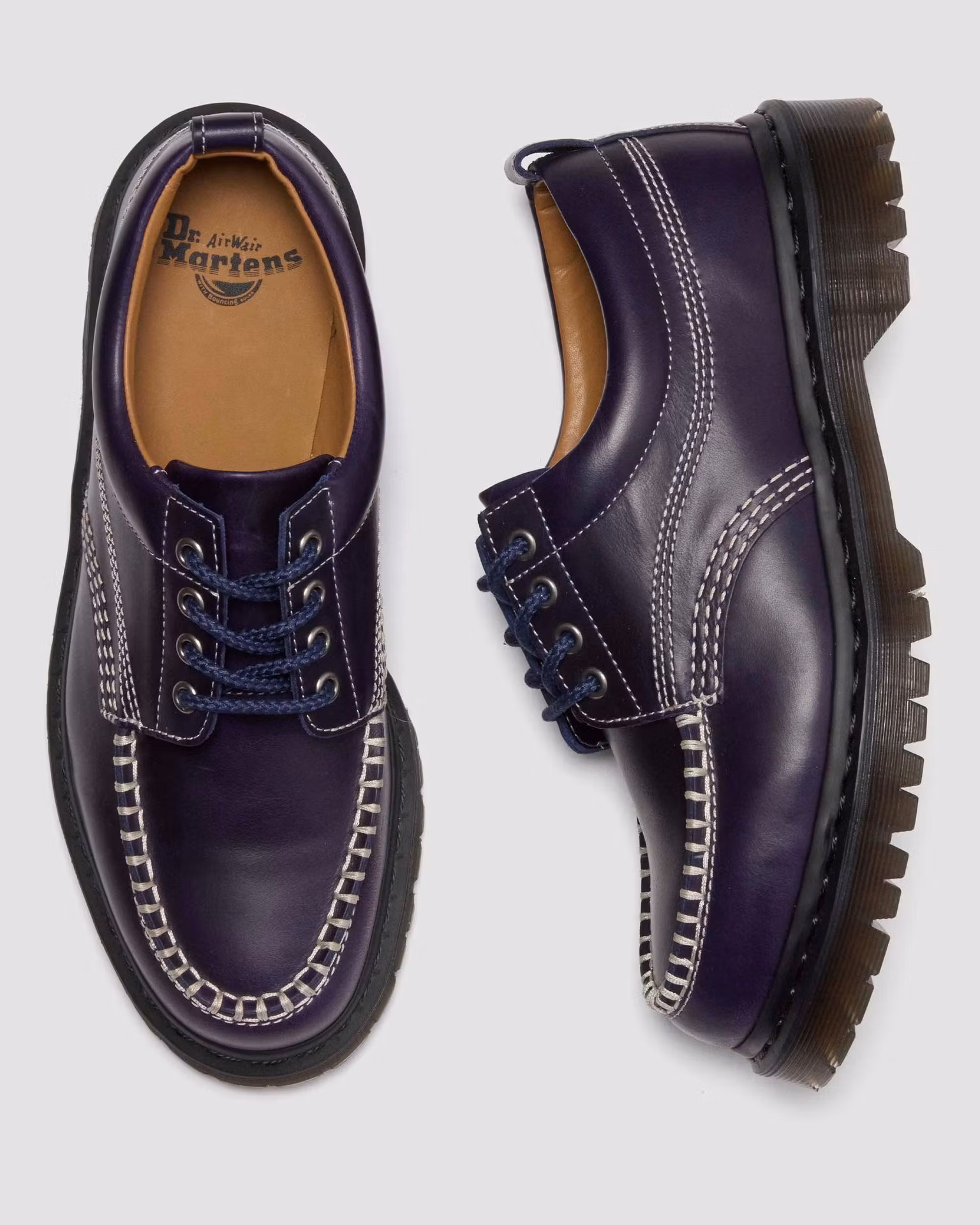COACH Lowell Orleans Leather Moc Toe Shoes