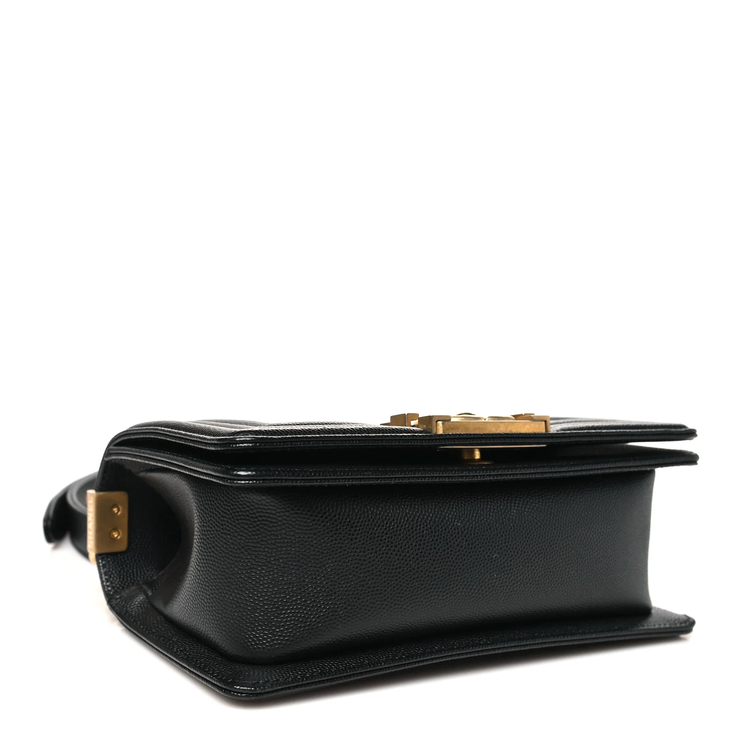 Caviar Quilted Small Boy Flap Black - Top Club